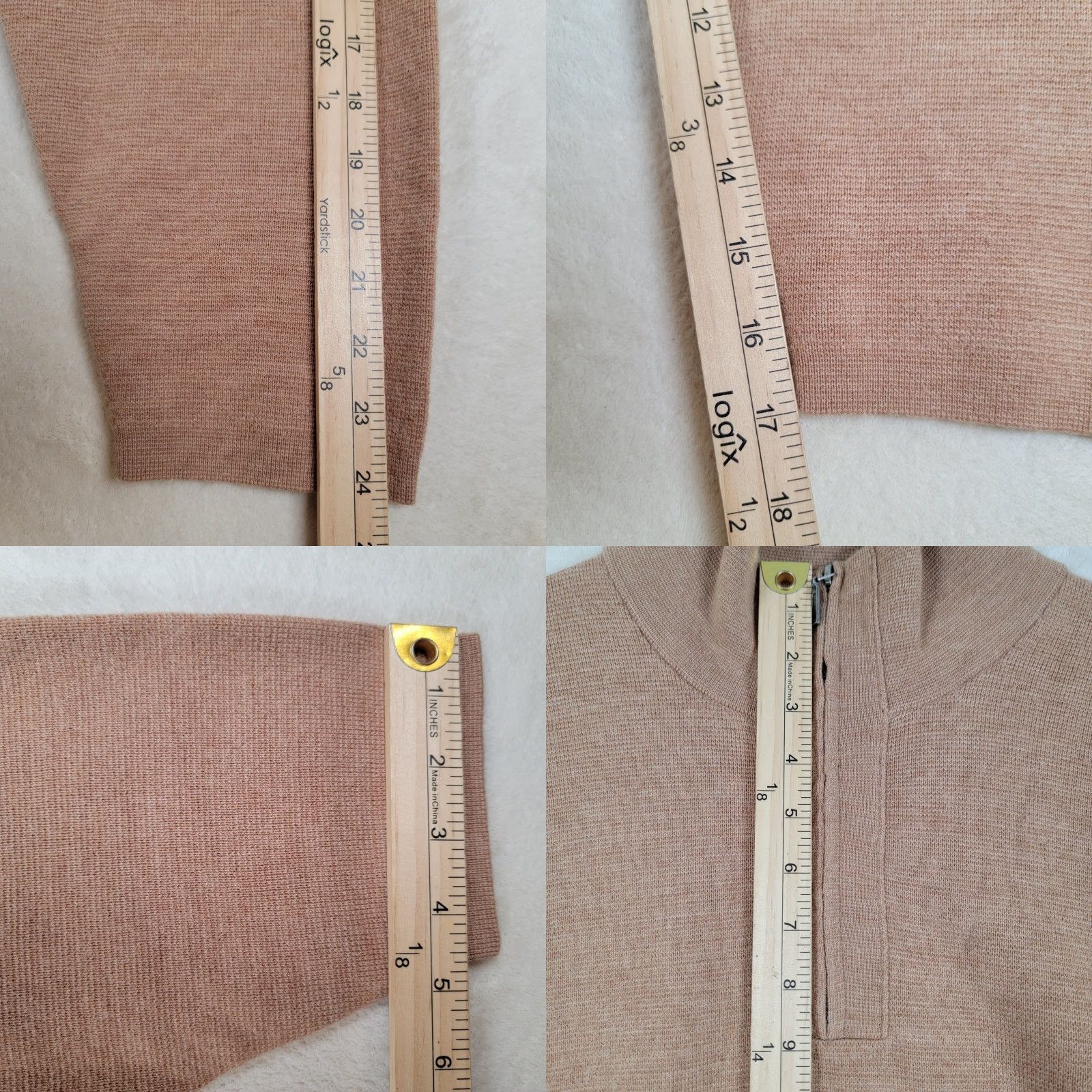Alfani VINTAGE Alfani Jacket Women XXL Beige Merino Wool Long Sleeve Sweater Size XXL / US 16-18 / IT 52-54 - 9 Thumbnail