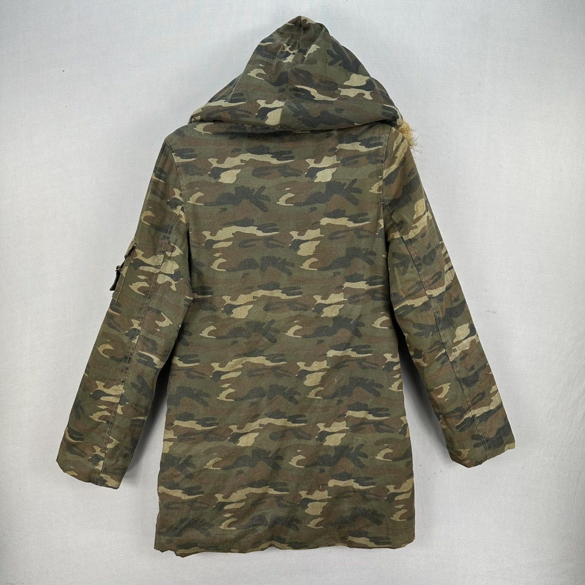 If Six Was Nine Vintage Parka Camo Fur Hoodie Punk LGB Style by Body Shake Size XS / US 0-2 / IT 36-38 - 4 Thumbnail