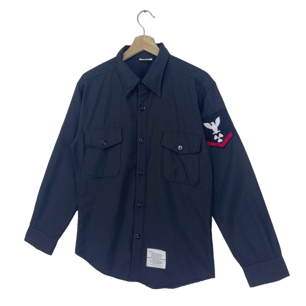 Vintage Vintage US Navy Officers Patches Button Shirt Size US M / EU 48-50 / 2 - 3 Thumbnail