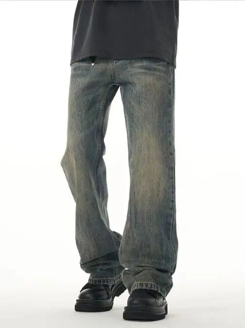 Japanese Brand VIBE Washed distressed blue bootcut jeans Size US 32 / EU 48 - 2 Thumbnail
