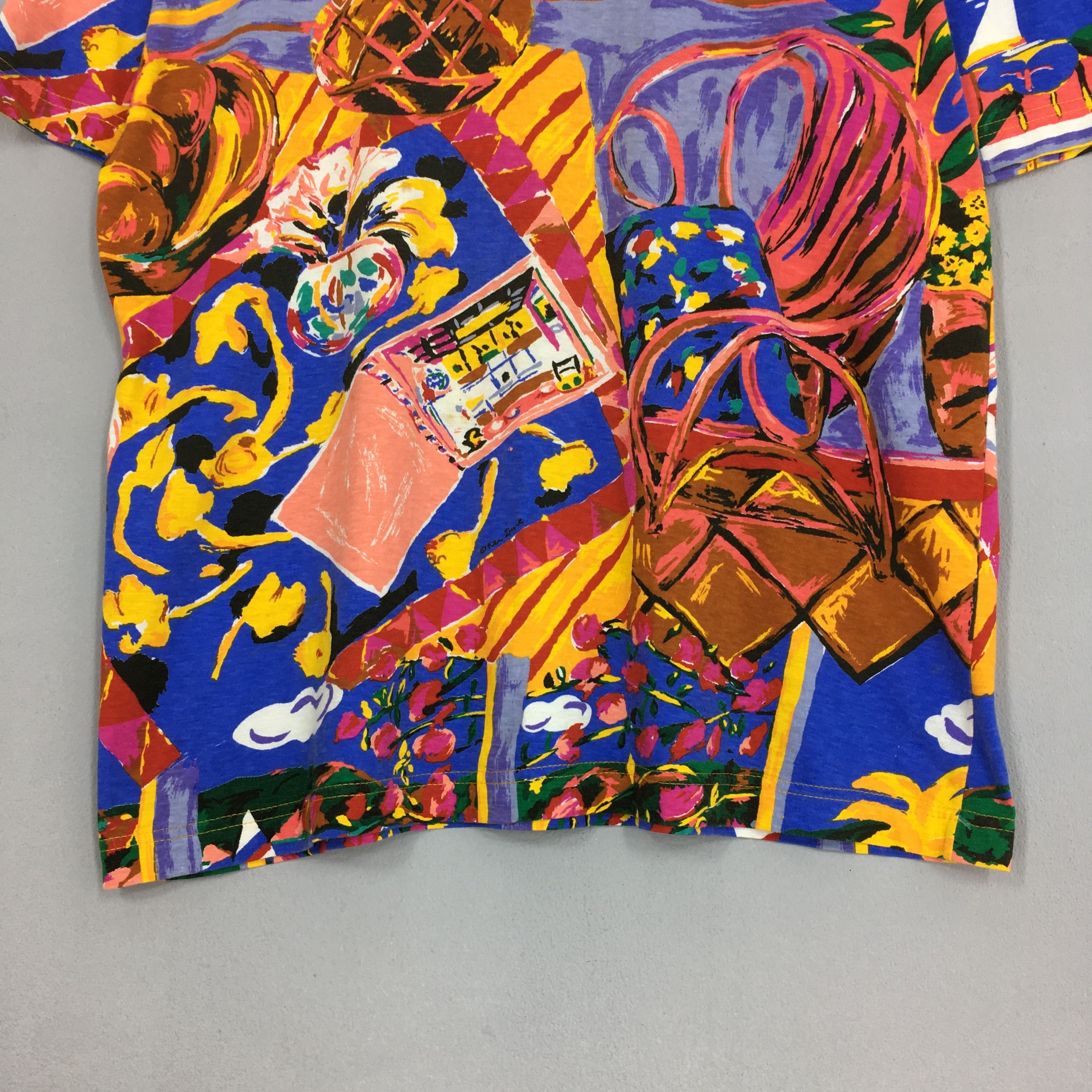 Art Comes First Ken Done Australia Floral Pop Art All Over Prints Medium Size US M / EU 48-50 / 2 - 3 Thumbnail