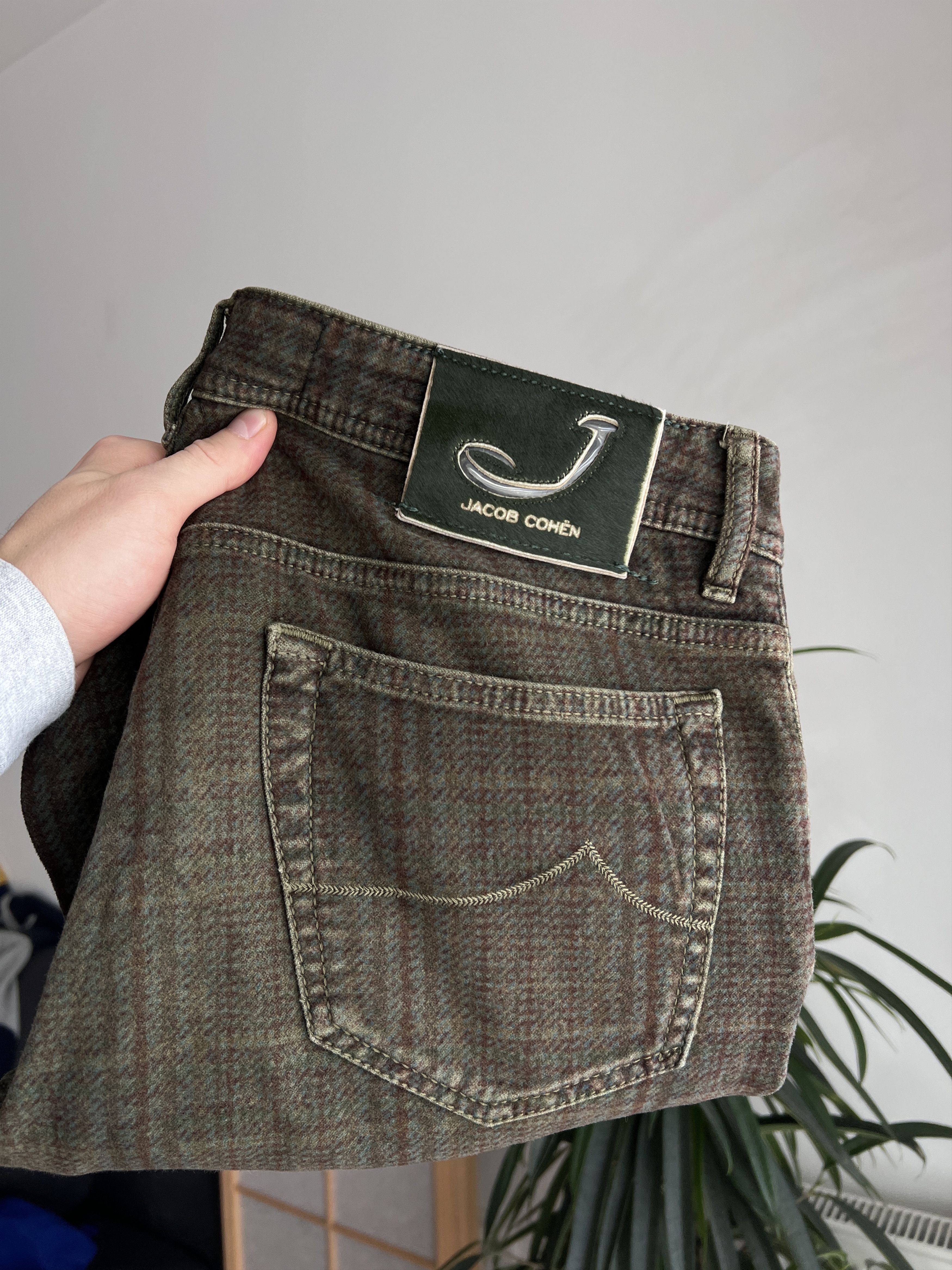 Jacob Cohen Jacob Cohën Handmade designer pants striped plaid checked Size US 35 - 2 Thumbnail