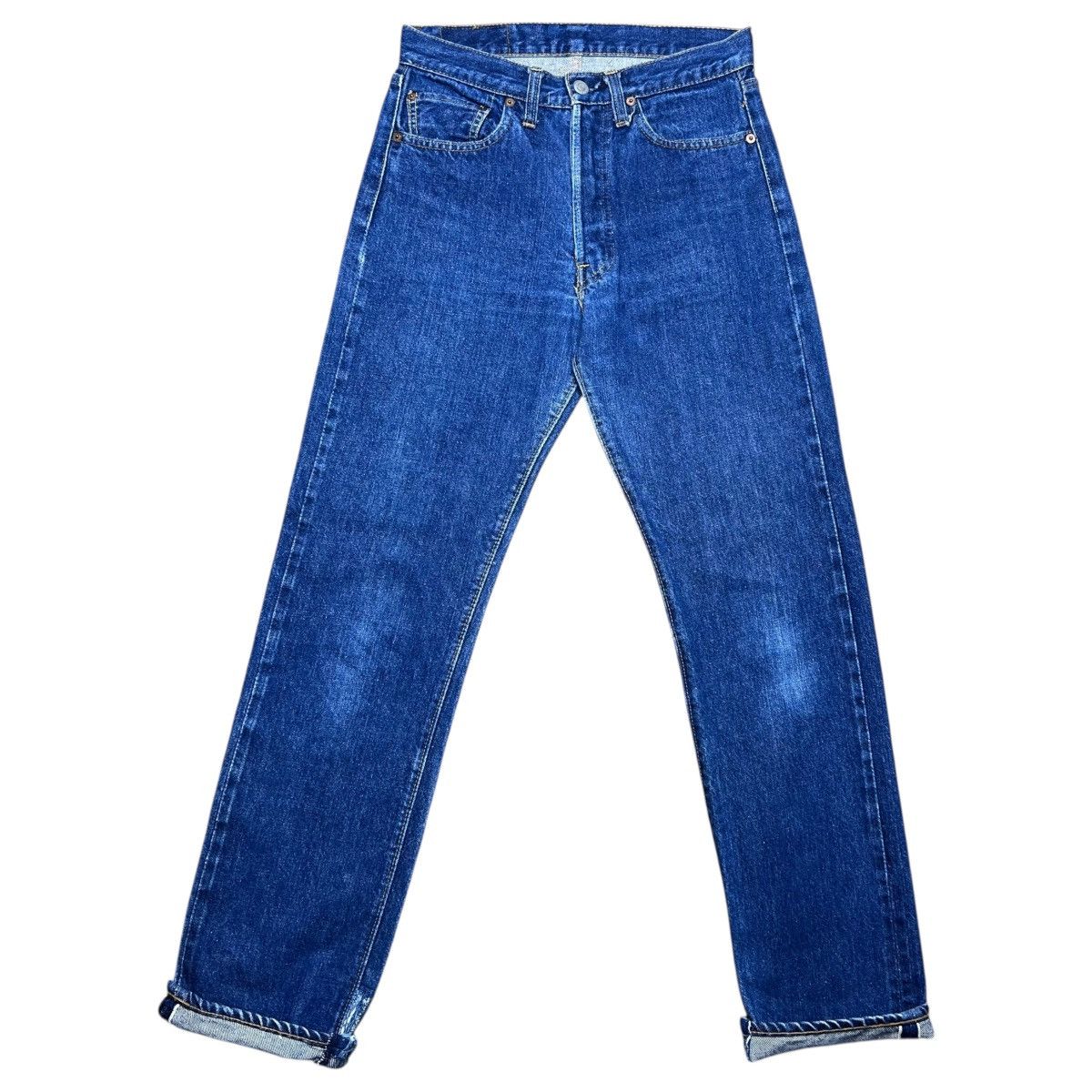 Levi's Vtg 1970s Levi’s 501 Button Fly Selvedge Redline Denim Jeans Size US 28 / EU 44 - 1 Thumbnail
