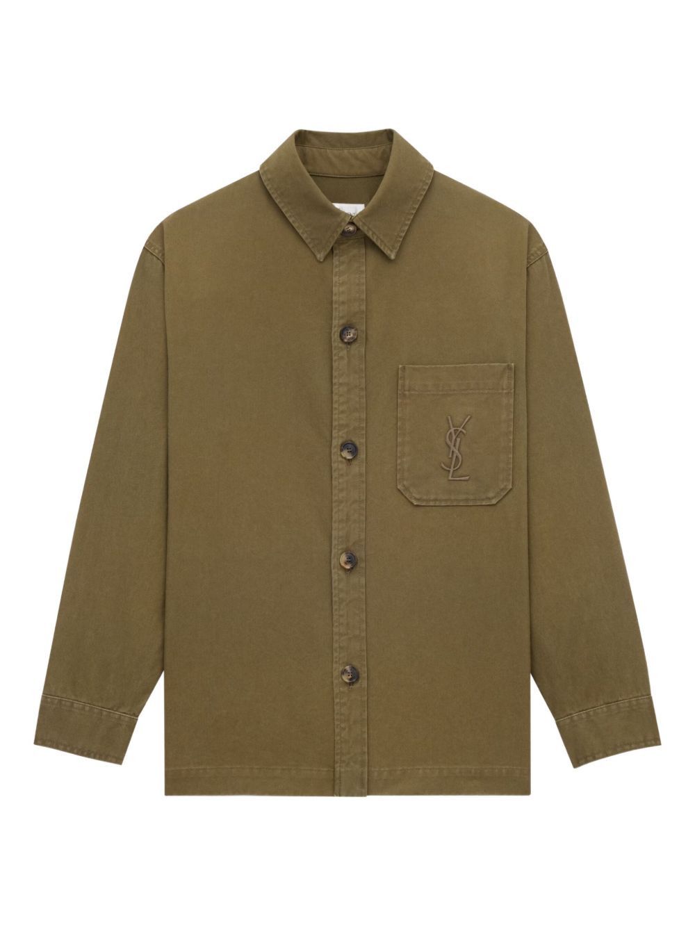 Saint Laurent Paris COTTON OVERSHIRT Size US M / EU 48-50 / 2 - 1 Thumbnail