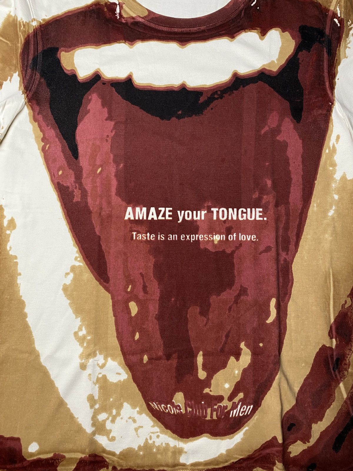 Japanese Brand Nicole Club Vkei Punk Tongue Tshirt Size US M / EU 48-50 / 2 - 2 Thumbnail
