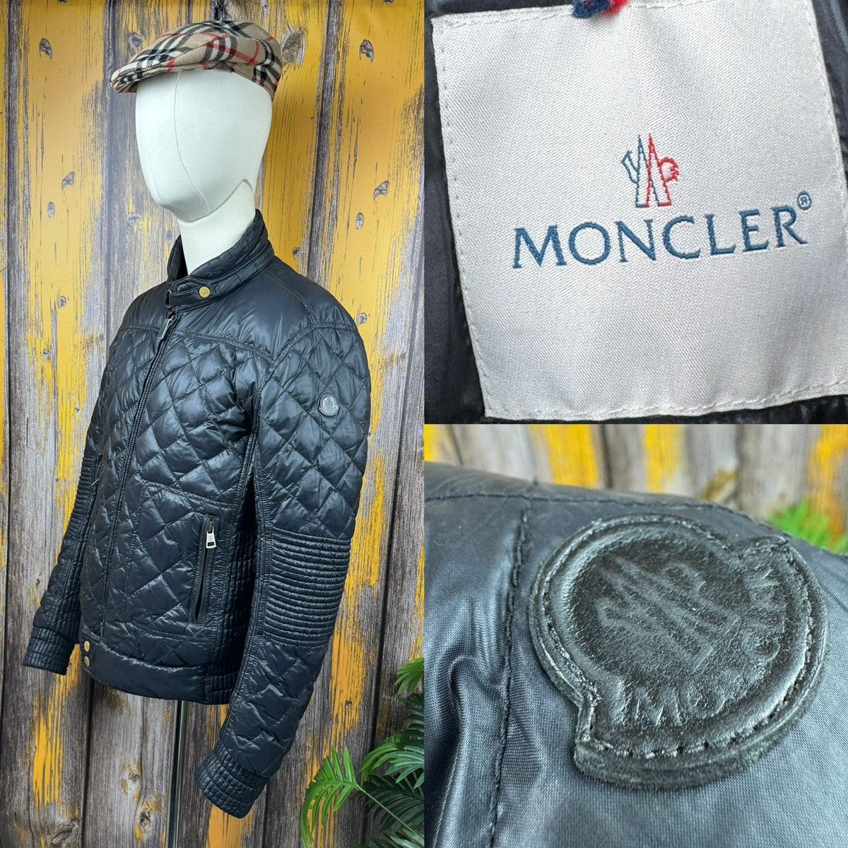 Moncler Moncler Aristide Down Puffer Biker Bomber Jacket Vintage Size US L / EU 52-54 / 3 - 1 Thumbnail