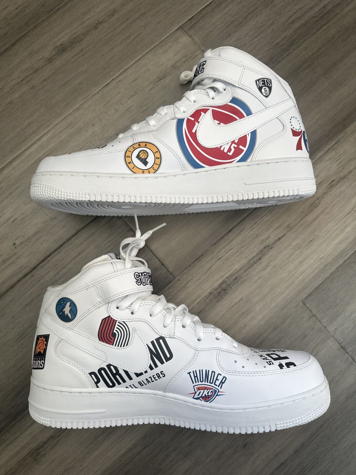 Nike × Supreme SUPREME X NIKE X NBA Air Force 1 Size US 13 / EU 46 - 3 Thumbnail