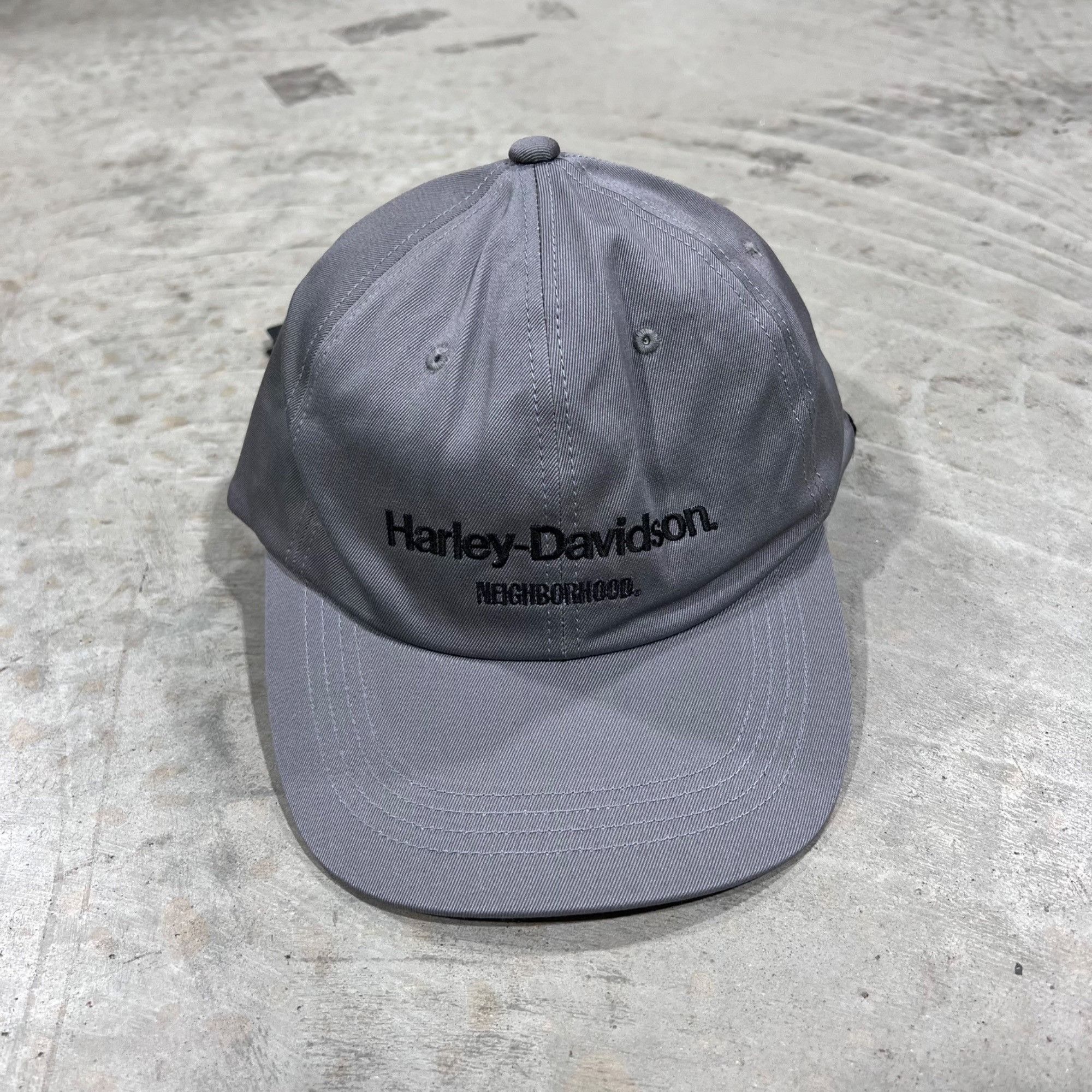 Harley Davidson NWT HARLEY DAVIDSON x NEIGHBORHOOD GREY HAT CAP Size ONE SIZE - 4 Thumbnail