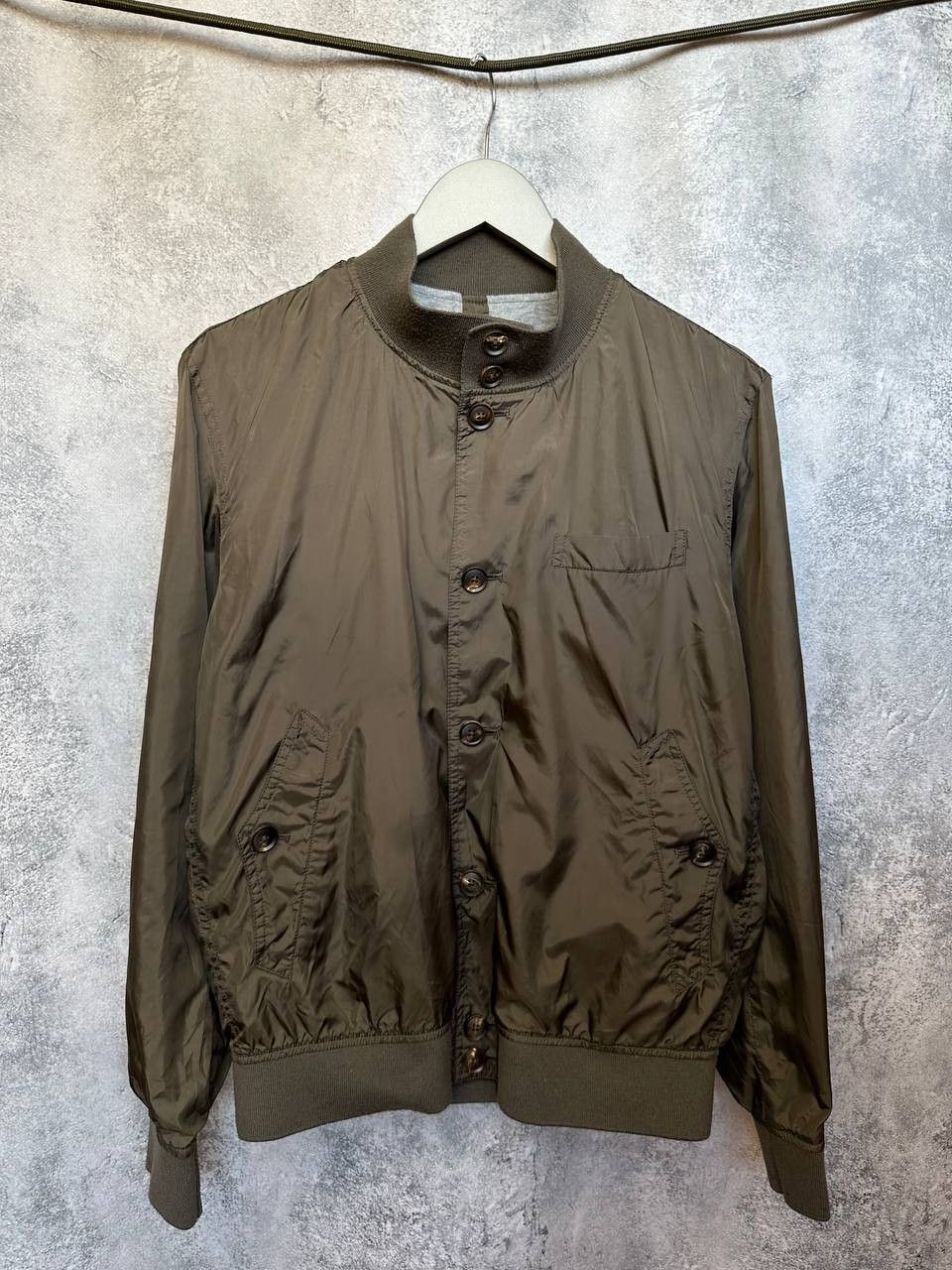 Massimo Dutti Massimo Dutti Bomber Jacket Khaki Nylon Shell Lined Size US L / EU 52-54 / 3 - 2 Thumbnail