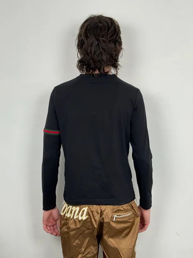 Gucci Gucci Black Striped Green & Red Longsleeve T-Shirt Size US S / EU 44-46 / 1 - 3 Thumbnail