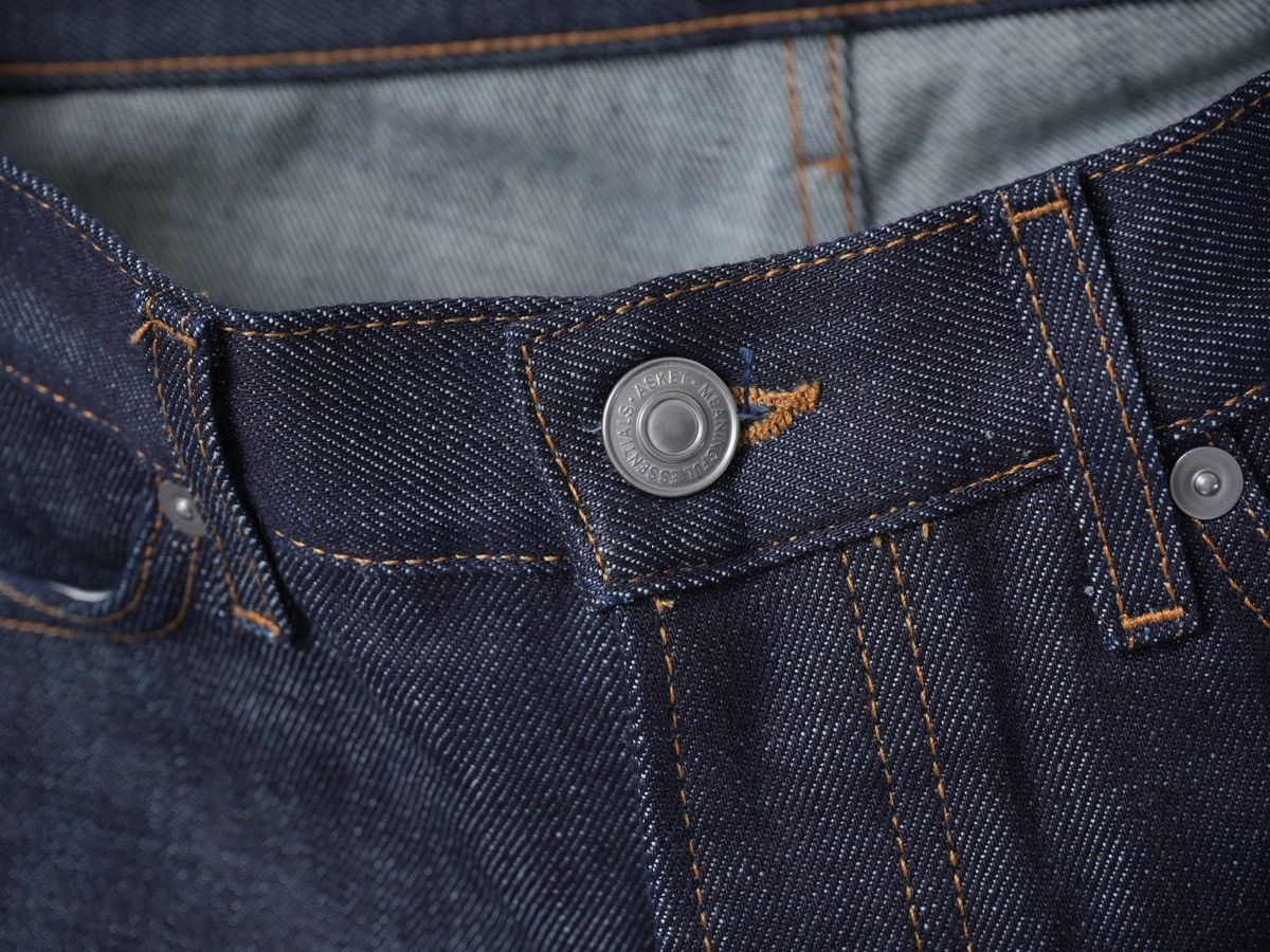 Asket Asket Raw Denim Slim Jeans w30 Size US 30 / EU 46 - 6 Thumbnail
