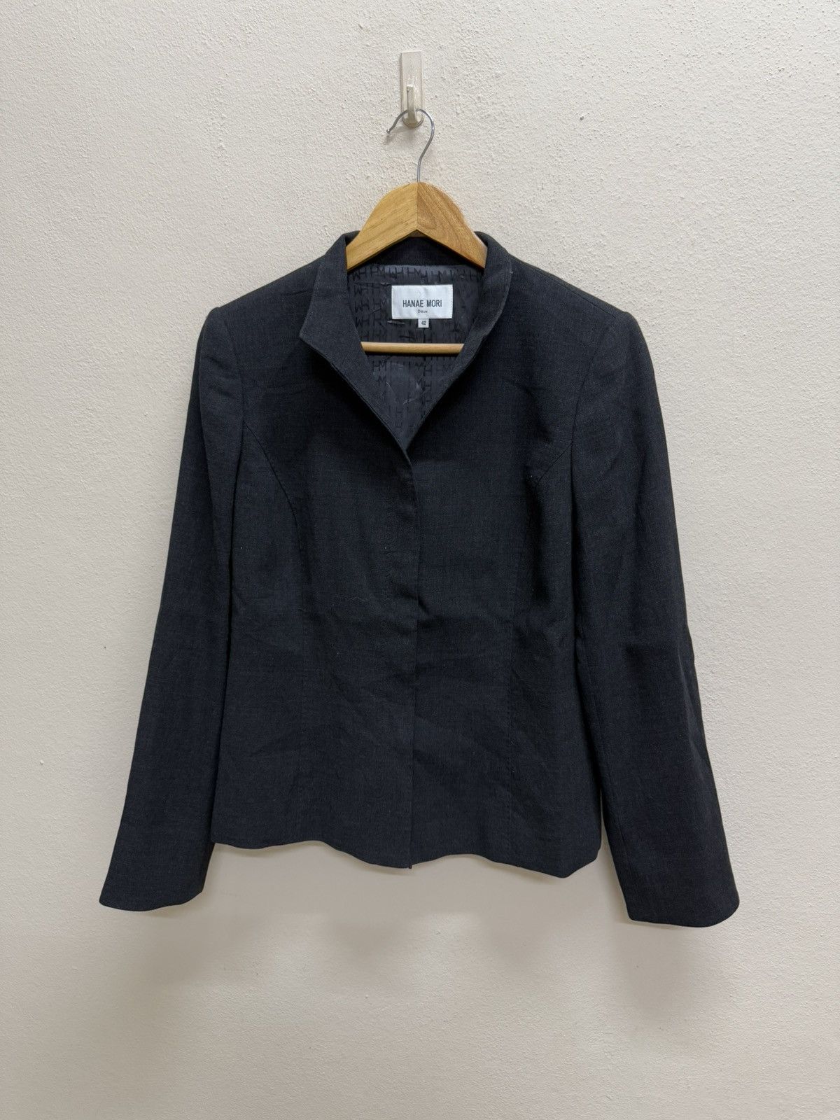 Hanae Mori × Japanese Brand × Vintage Hanae Mori Hiden Button Coats Size S / US 4 / IT 40 - 18 Thumbnail