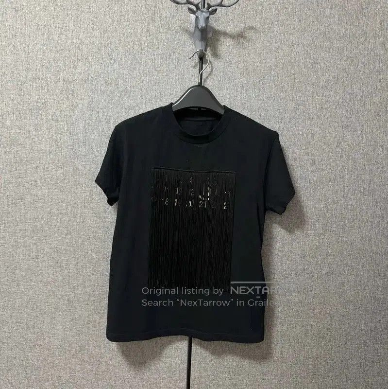 Maison Margiela Maison Margiela Black Cotton Logo T-Shirt . Size M / US 6-8 / IT 42-44 - 1 Thumbnail