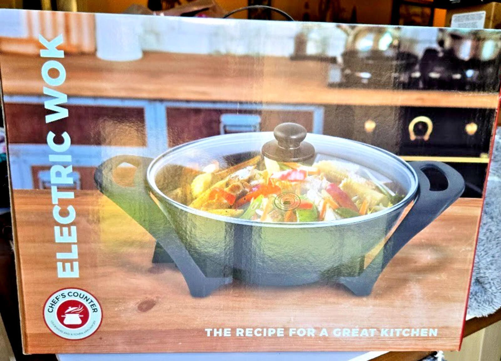 Other Chef's Counter Electric Wok w/ Lid 2 Layer Non Stick NIB Size ONE SIZE - 1 Thumbnail