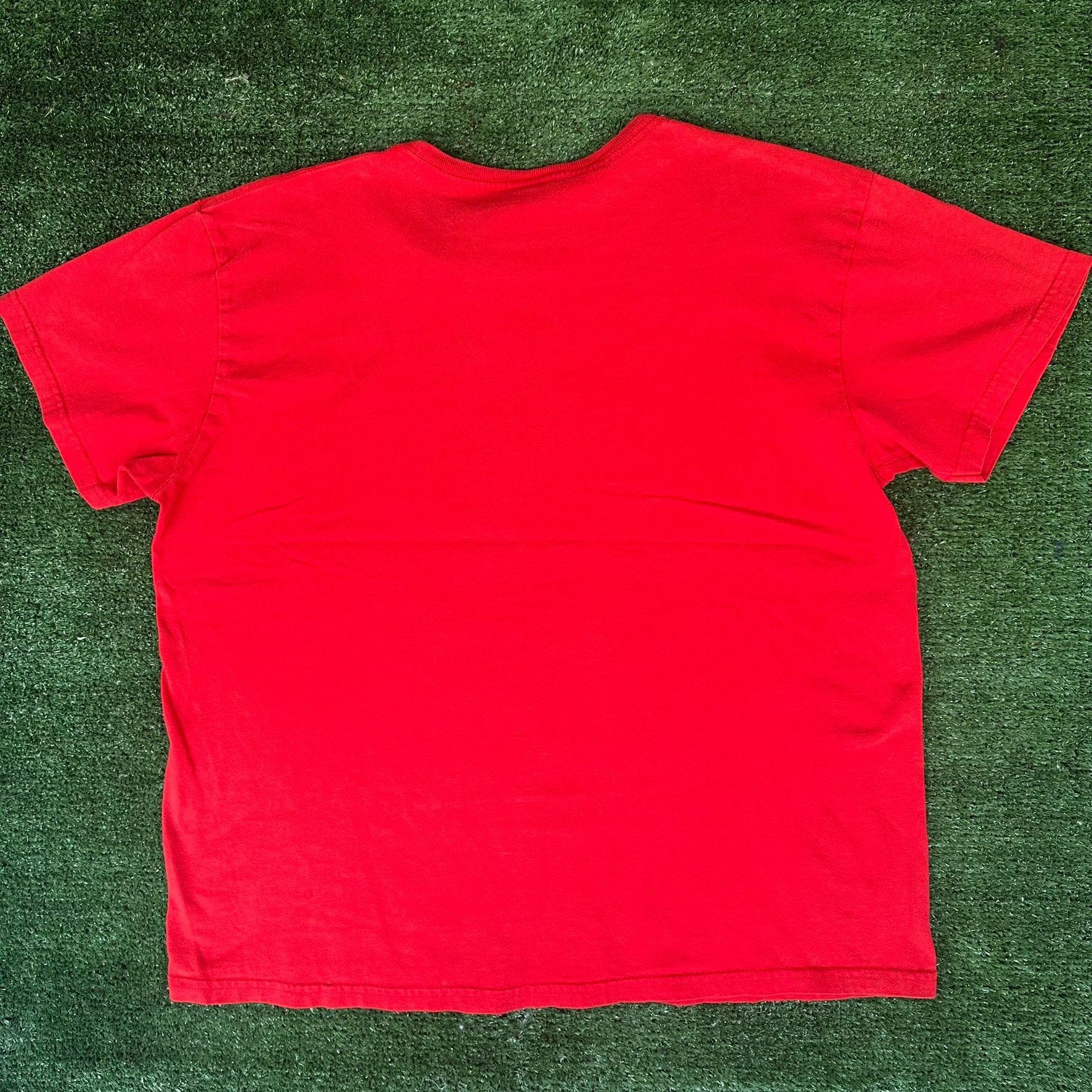 Nike Vintage Y2K Nike All American Center Swoosh T-Shirt Boxy Red Size US L / EU 52-54 / 3 - 4 Thumbnail