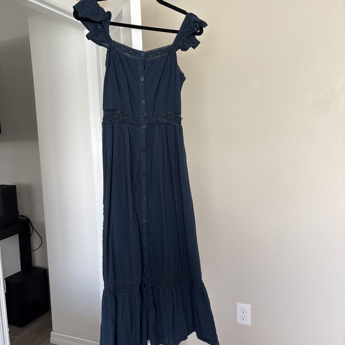 Nordstrom Button down dress with ruffled straps Size S / US 4 / IT 40 - 1 Thumbnail