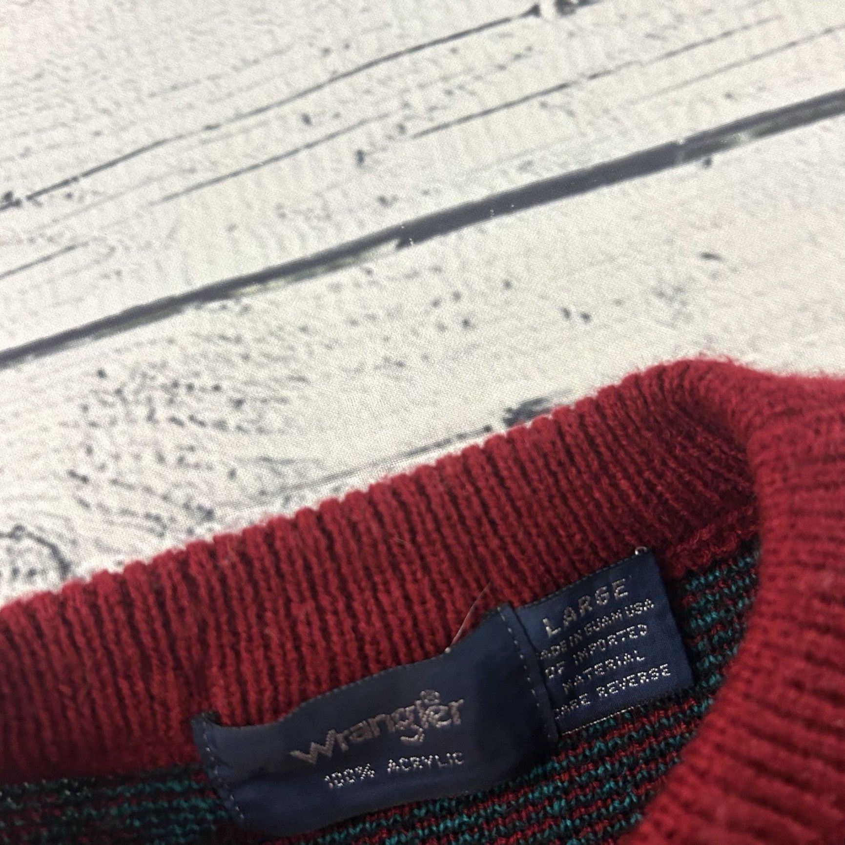 Wrangler VINTAGE Wrangler Pullover Crewneck Western Sweater Men L Red Wrangler Sweatshirt Western Pullover Crew Neck Red Mens 90s (if applicable) Size US L / EU 52-54 / 3 - 2 Thumbnail
