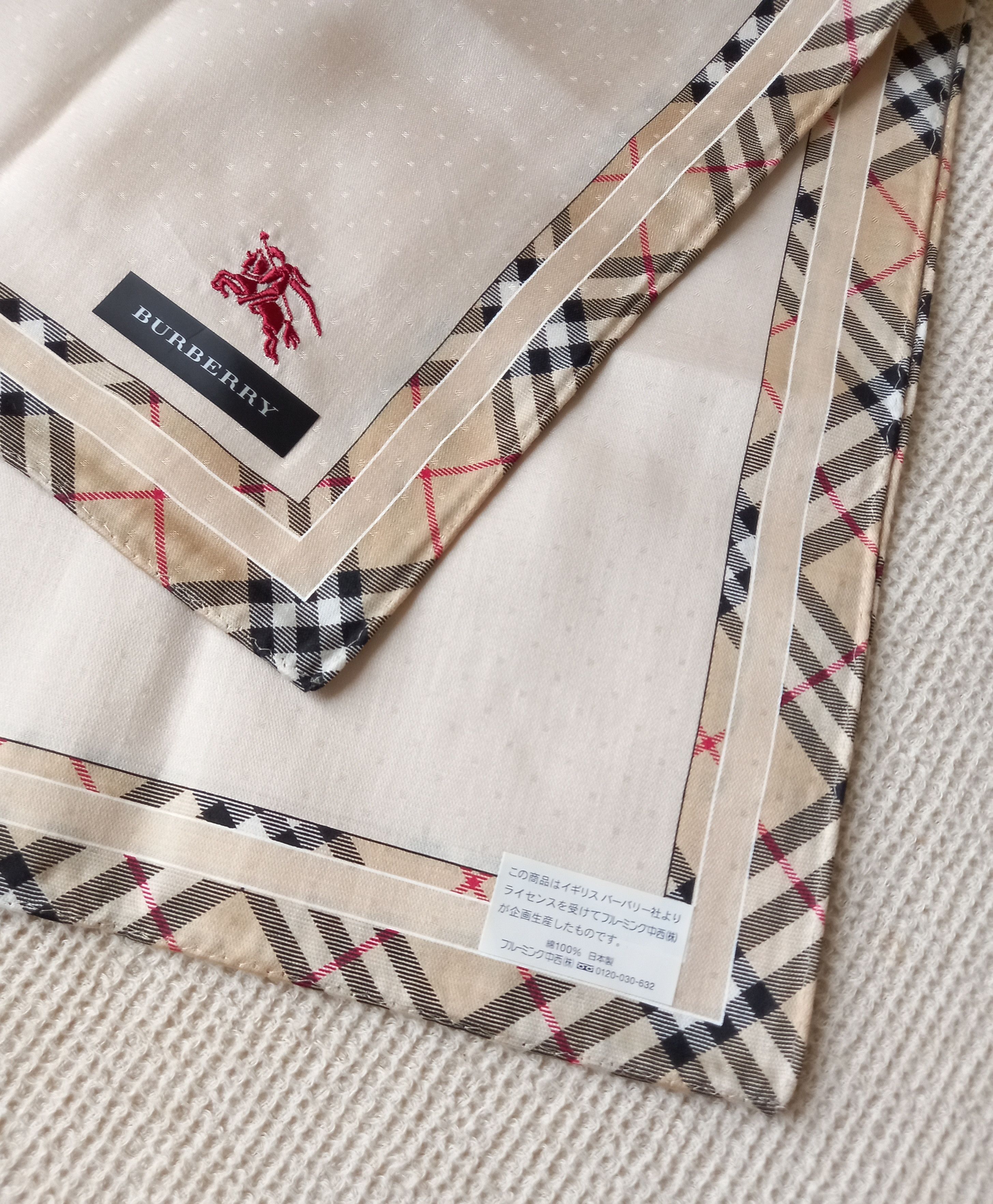 Burberry × Vintage NEW Burberry bandana handkerchief scarf nova check Size ONE SIZE - 2 Thumbnail