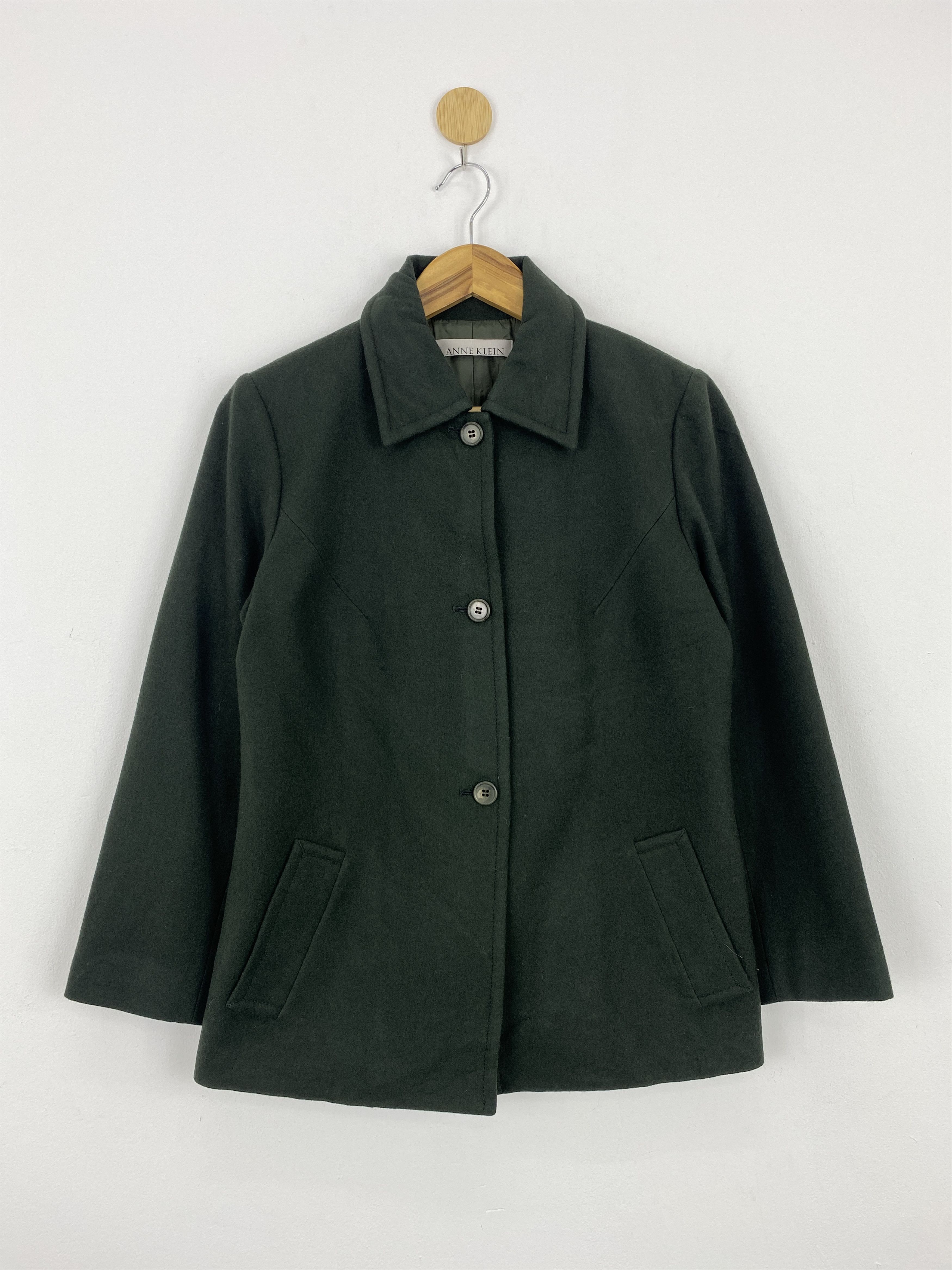 Vintage Vintage Anne Klein Peacoat Women Wool Jacket MJ0013 Size US S / EU 44-46 / 1 - 1 Thumbnail