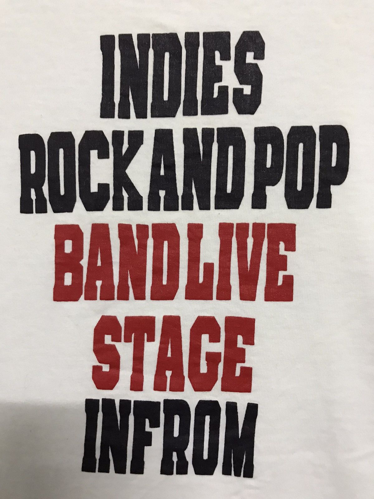 Band Tees Indies Rock and Pop Bandlive Stage Infrom Tees Size US L / EU 52-54 / 3 - 4 Thumbnail