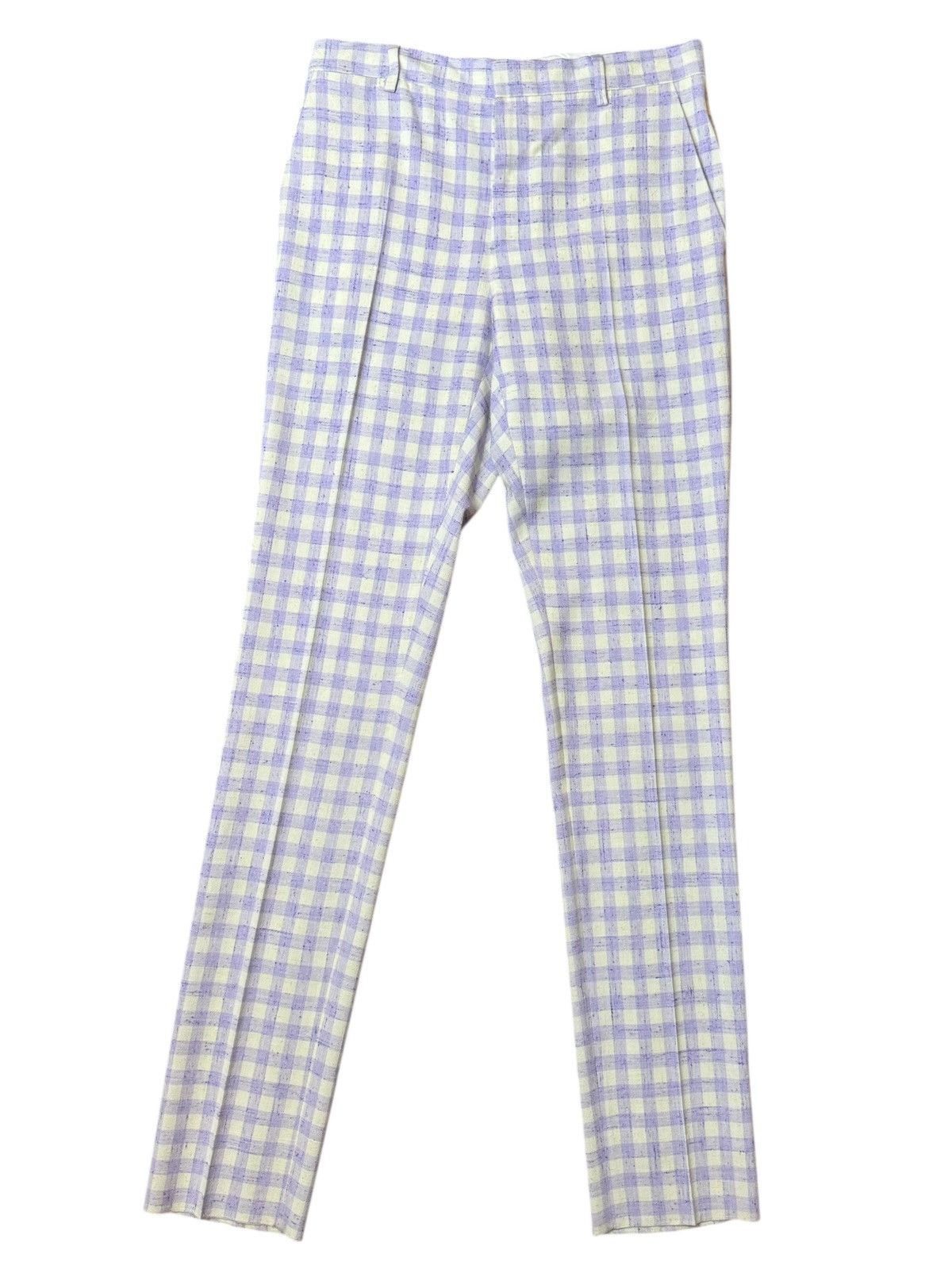 Versace Versace Men’s Suit Lilac Ivory Checkered Size 48 Size 38R - 11 Thumbnail
