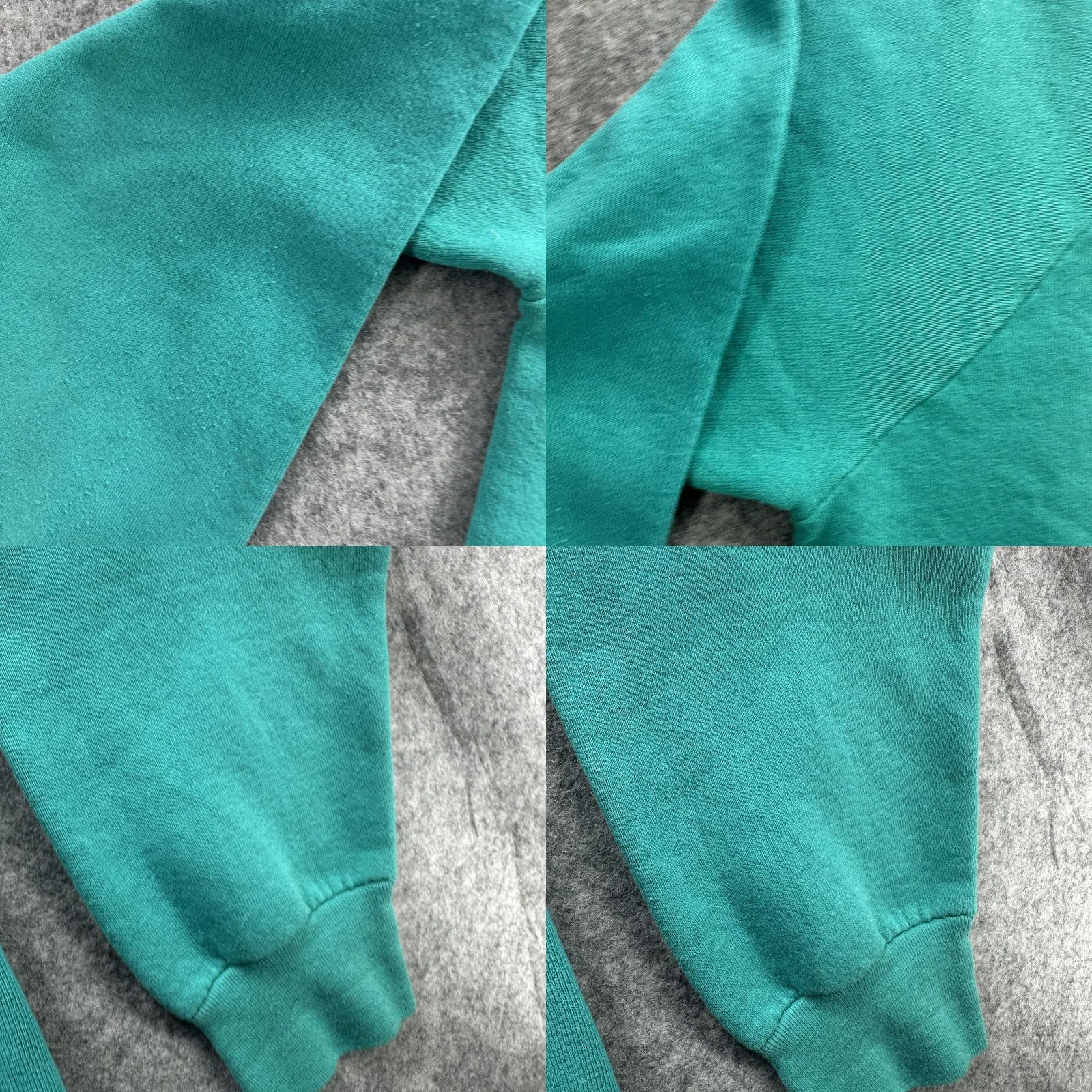 Fruit Of The Loom VINTAGE Niagara Sweatshirt Mens Large Teal Green Crewneck Fruit Of Loom 90s 80s Size US L / EU 52-54 / 3 - 8 Thumbnail