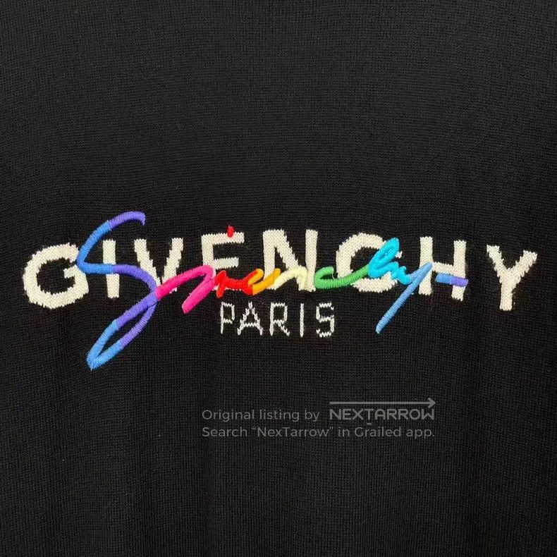 Givenchy Givenchy Colorful Embroidered Letter Sweater Size US L / EU 52-54 / 3 - 5 Thumbnail