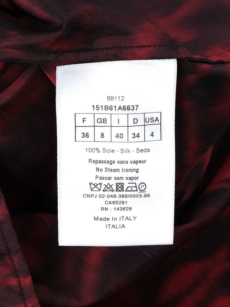 Dior Dior Rose abstract pattern silk shirt Size XS / US 0-2 / IT 36-38 - 4 Thumbnail