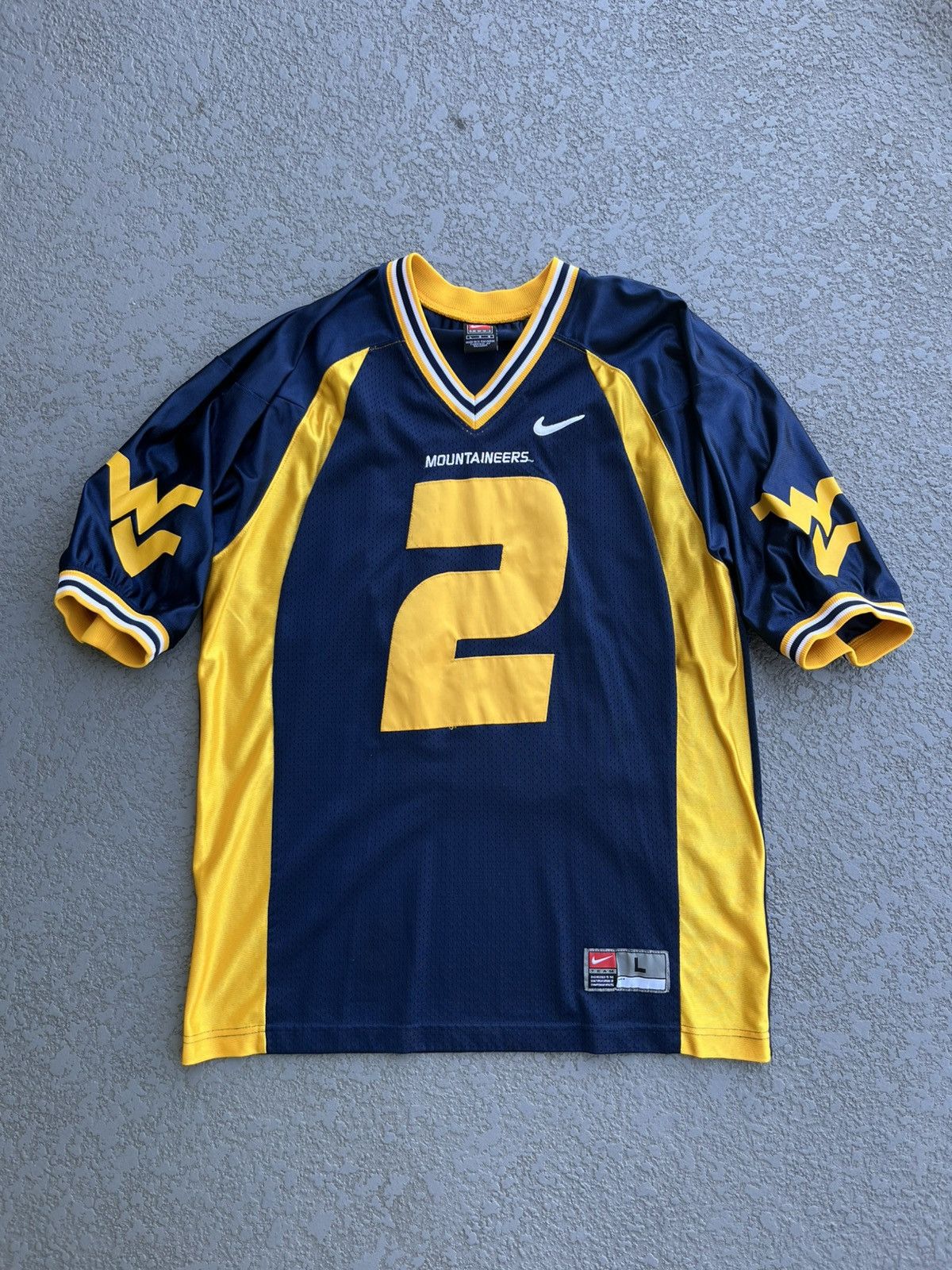 Vintage Y2K Nike WV Mountaineers Rasheed Marshall Jersey