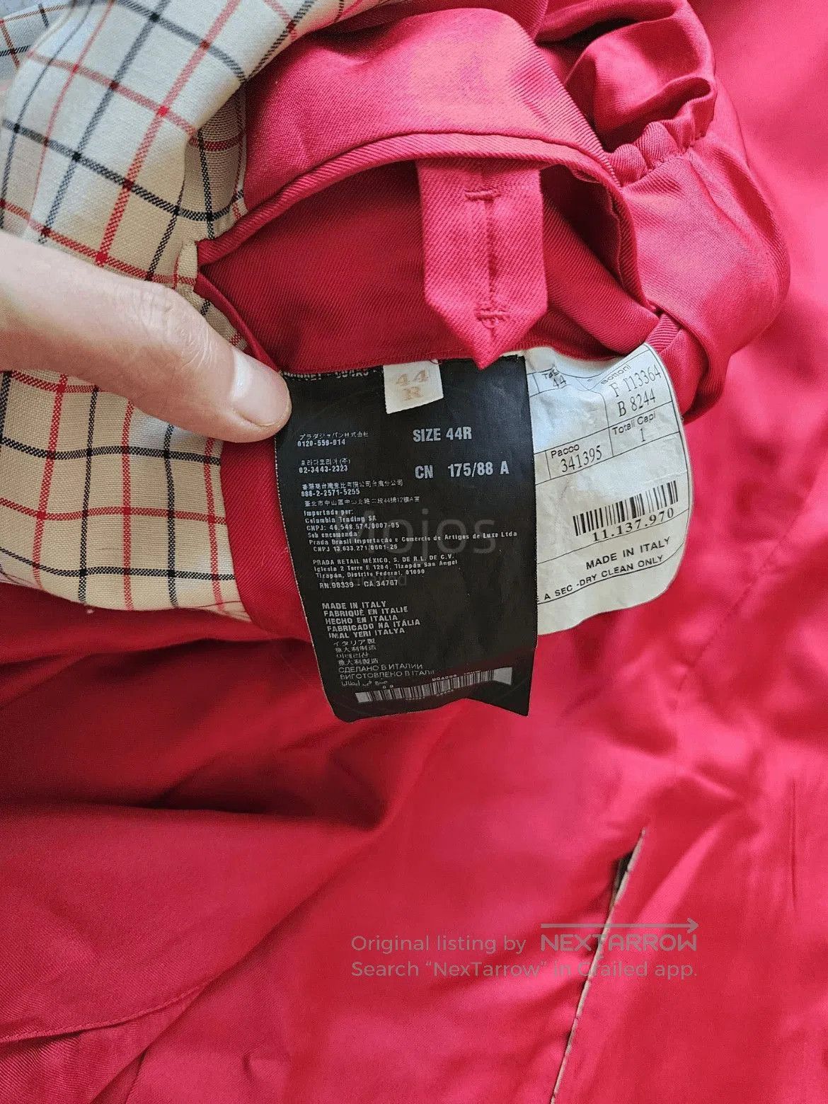 Prada Sz 44 Prada Plaid Blazer Jacket. Size US S / EU 44-46 / 1 - 7 Thumbnail