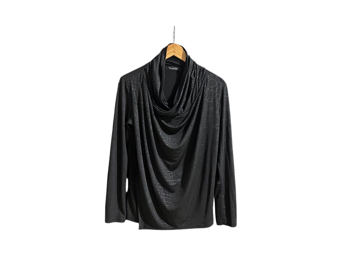 Tornado Mart 🔥Sick Y2K Tornado Mart Reptile Draped Asymmetric Ls Shirt Size US M / EU 48-50 / 2 - 1 Thumbnail