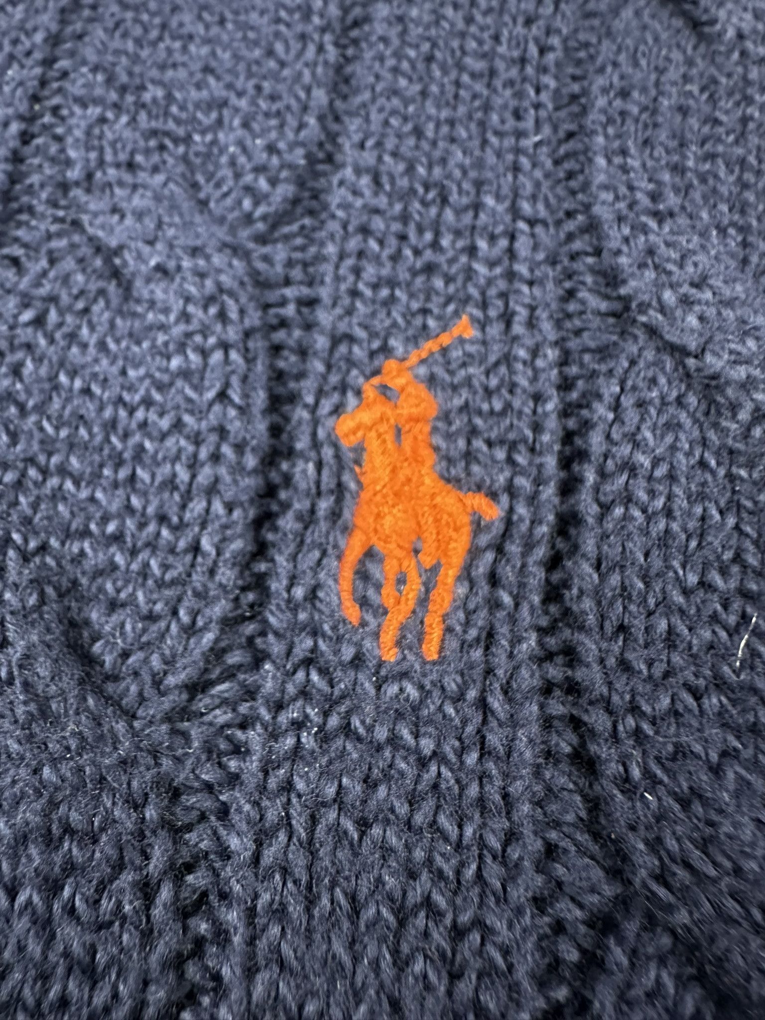 Polo Ralph Lauren Polo Ralph Lauren Cable Cotton Knit Sweater Navy Size US L / EU 52-54 / 3 - 3 Thumbnail