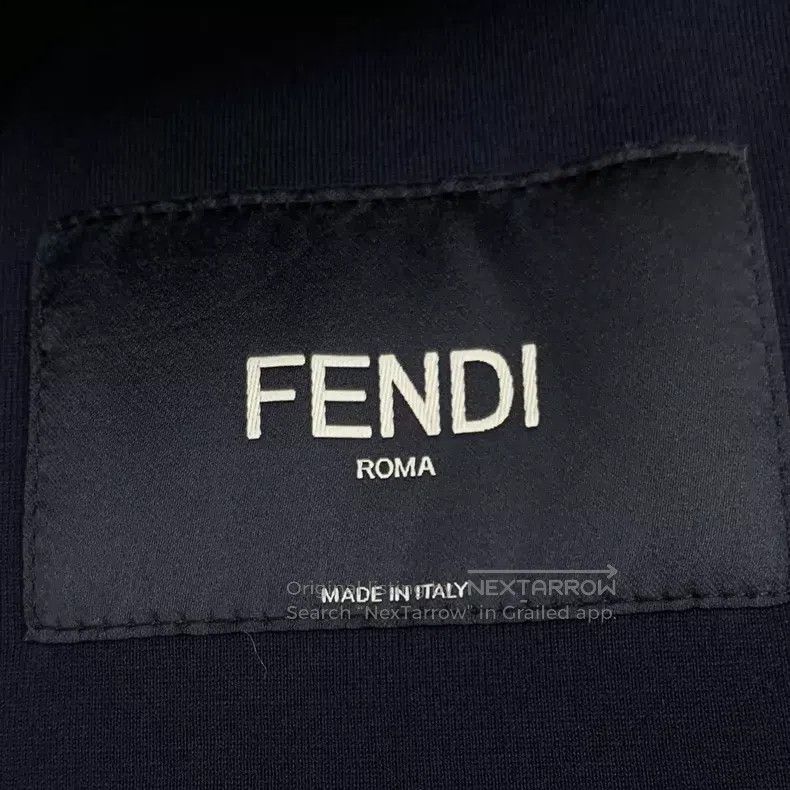 Fendi Fendi Black Little Monster Eye Collar Zipper Long Sleeve J Size US S / EU 44-46 / 1 - 6 Thumbnail
