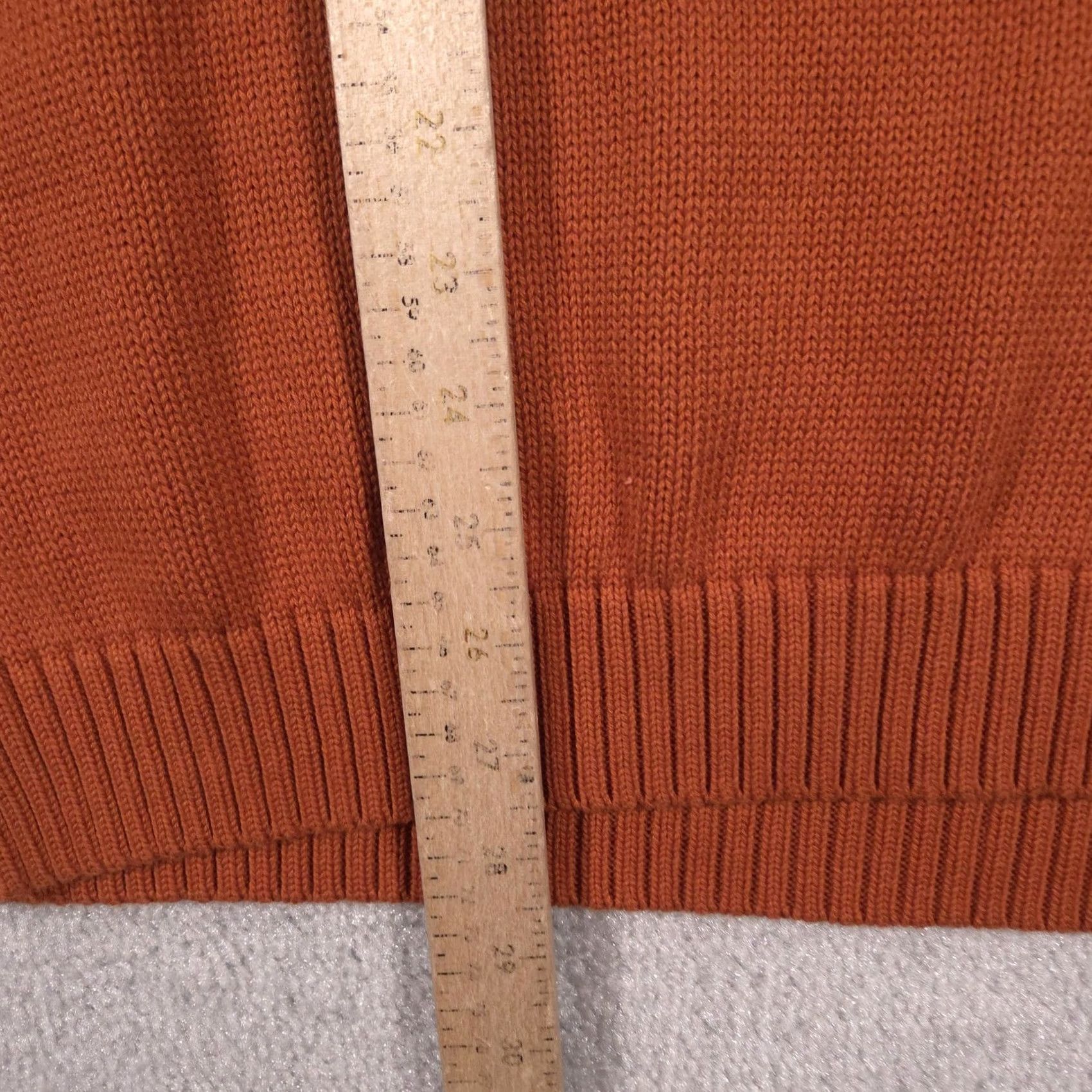 Vintage St. John's Bay Sweater Mens M Orange Cotton Knit Crewneck Pullover Raglan Knit Style Casual Fall Mens Size US M / EU 48-50 / 2 - 6 Thumbnail