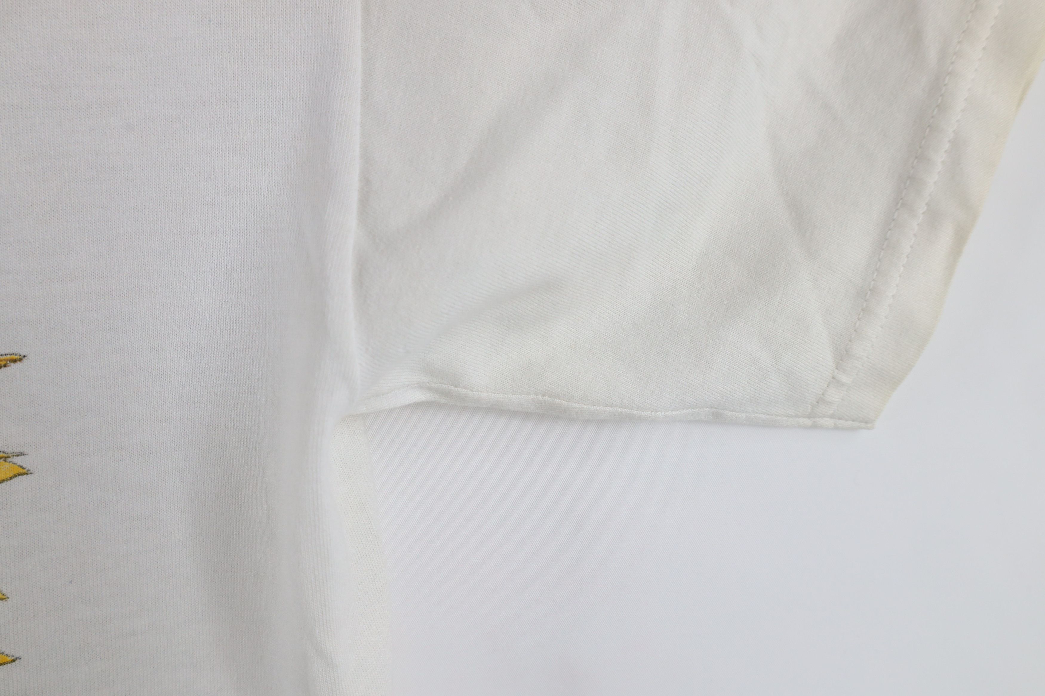 Vintage Vintage 90s Streetwear Nature Sunflower T-Shirt White Size L / US 10 / IT 46 - 10 Thumbnail