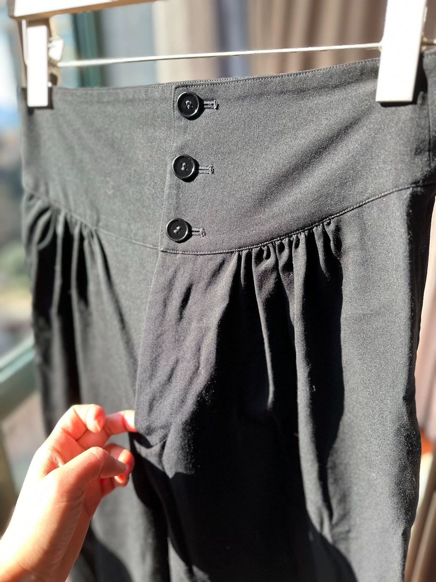 Limi Feu limi feu high-waisted wide-leg wool pants S 98 new Size 26" / US 2 / IT 38 - 4 Thumbnail