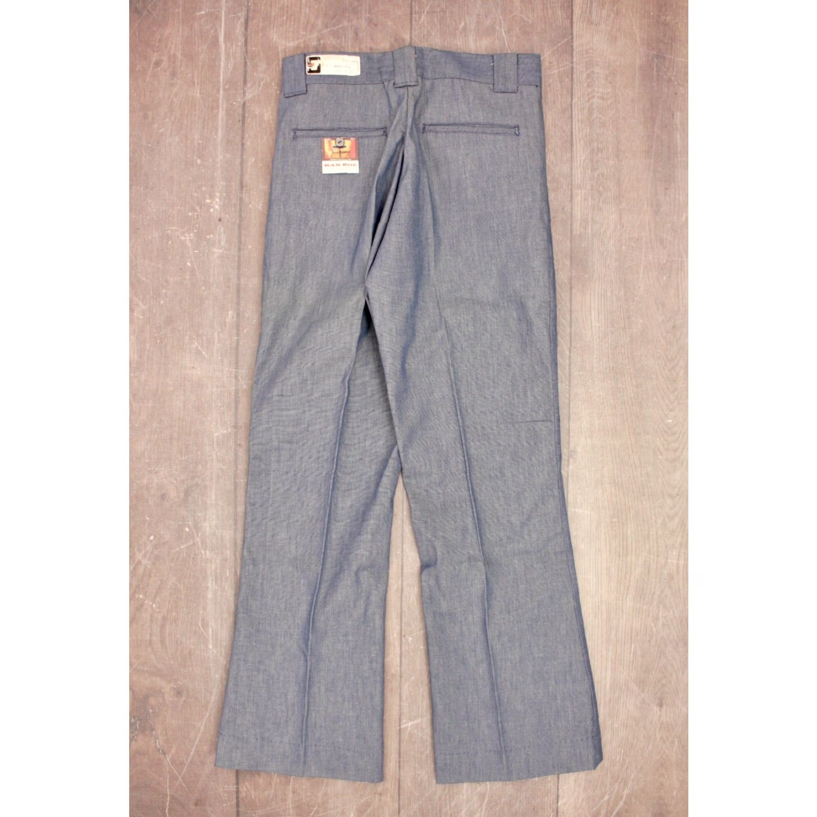 Vintage Stephens 60s 70s Pants Shirt? No, Trousers — VTG 1960s 1970s Blue Cotton NOS Sz 31x30 Men’s Vintage Jeans/ Pants Size US 31 - 3 Thumbnail