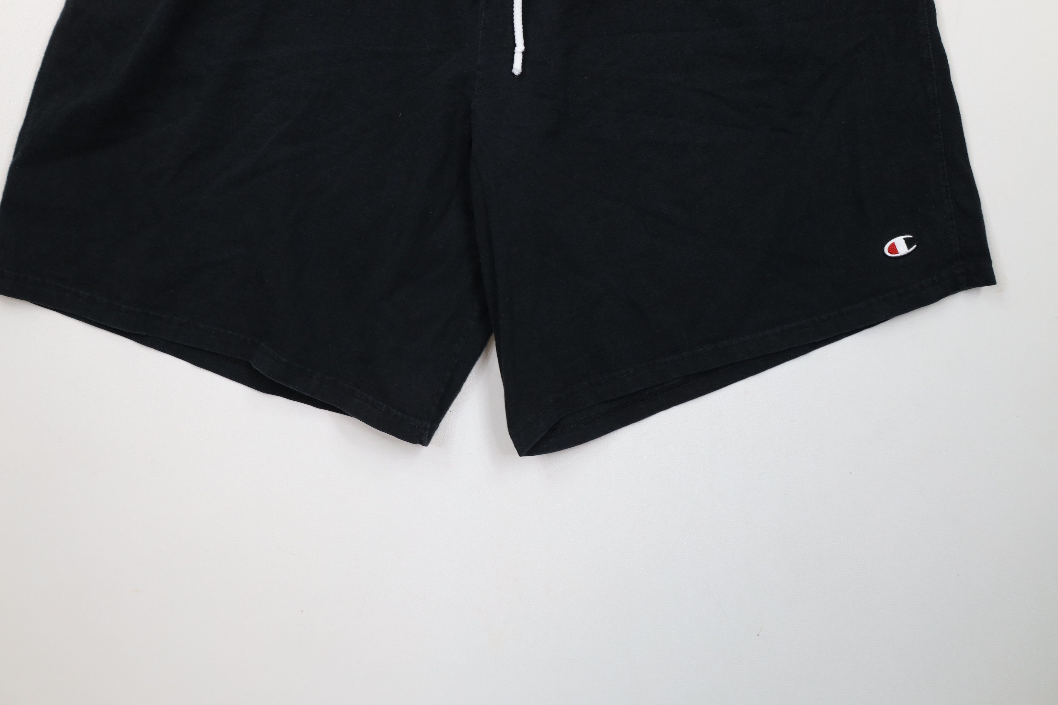 Champion × Vintage Vintage Champion Classic Logo Above Knee Shorts Black Cotton Size US 38 / EU 54 - 4 Thumbnail