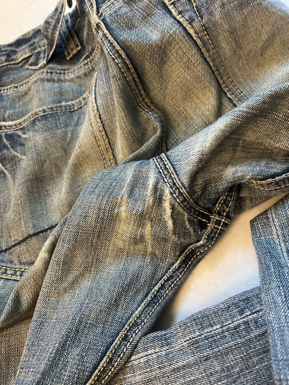 Japanese Brand Halation Buckle Belt Distressed Japanese Selvedge Denim Size US 32 / EU 48 - 17 Thumbnail