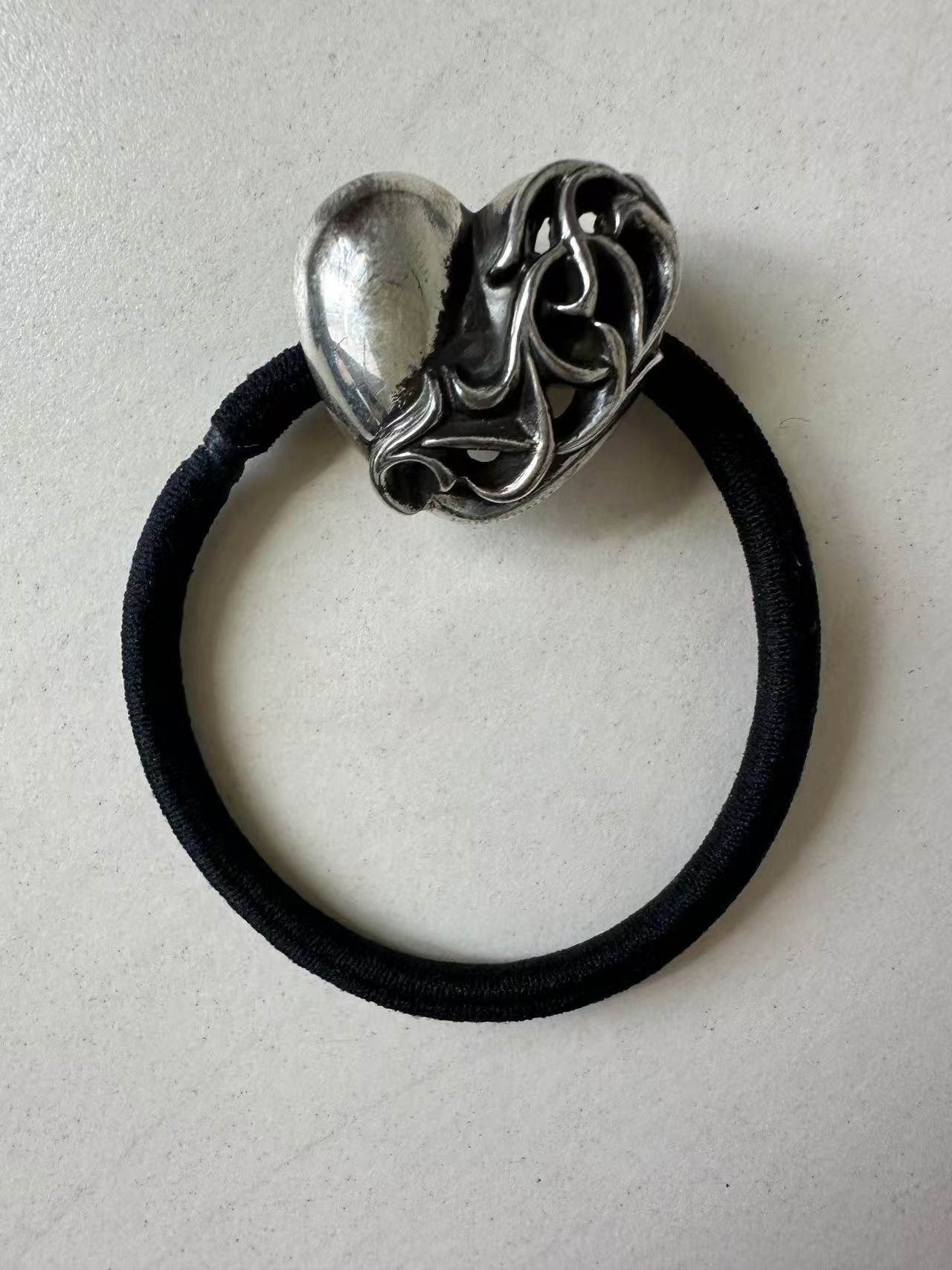 Chrome Hearts 925 Silver Heart Vine Hair Tie display picture 3