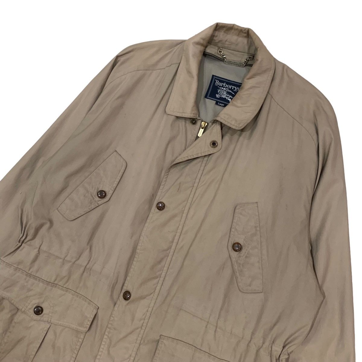 Burberry × Vintage Vintage Burberrys Drawstring Jacket Size US L / EU 52-54 / 3 - 6 Thumbnail