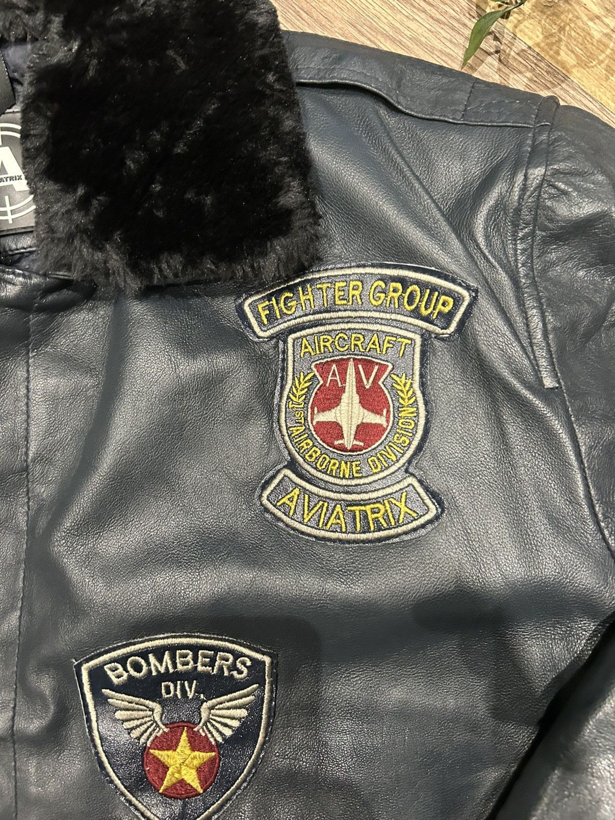 Vintage Vintage Aviatrix Leather Biker Jacket Size US XXL / EU 58 / 5 - 3 Thumbnail