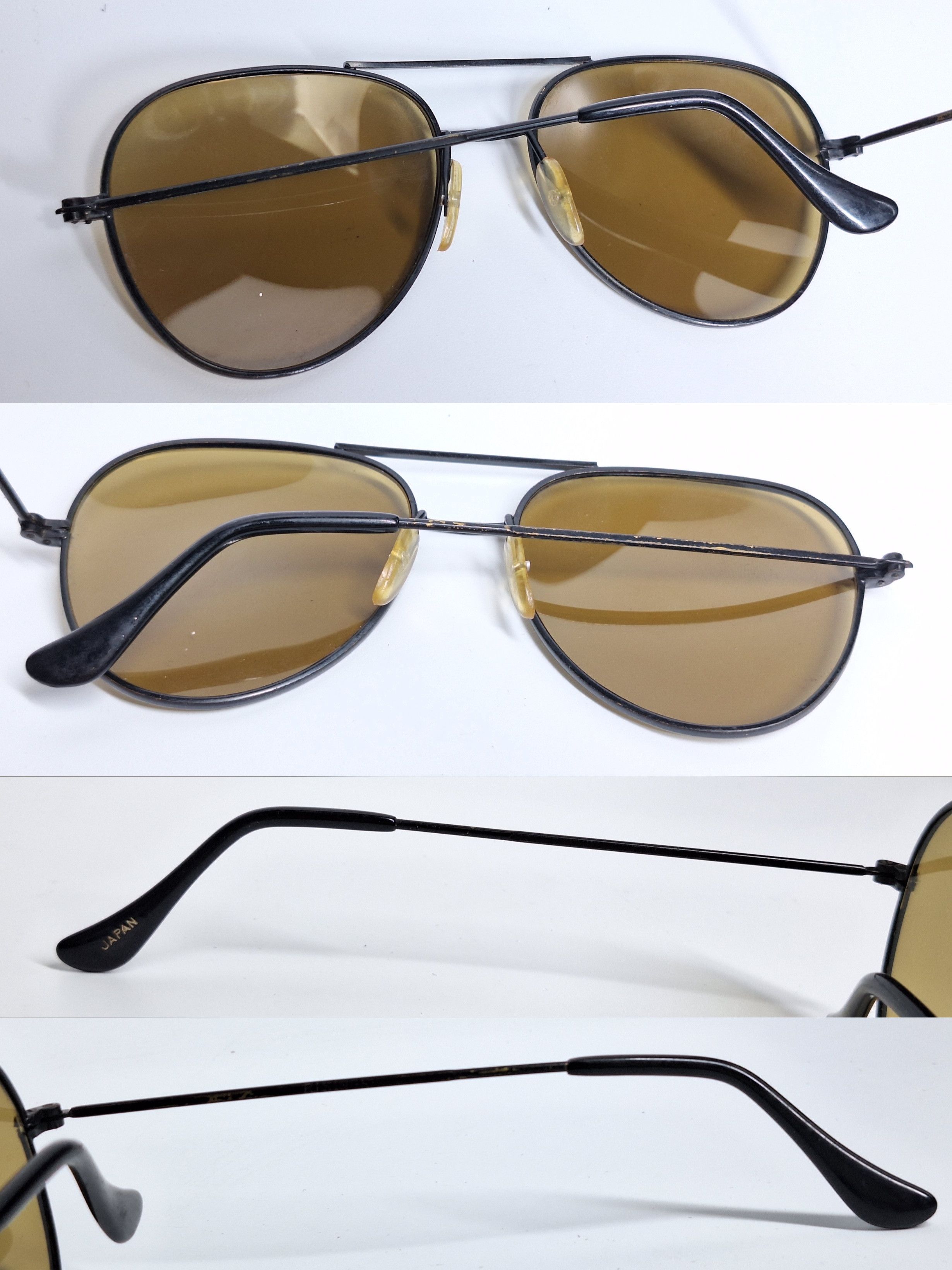 Other 90s Japan Vintage Black Aviator Double Bridge Sunglasses Size ONE SIZE - 5 Thumbnail