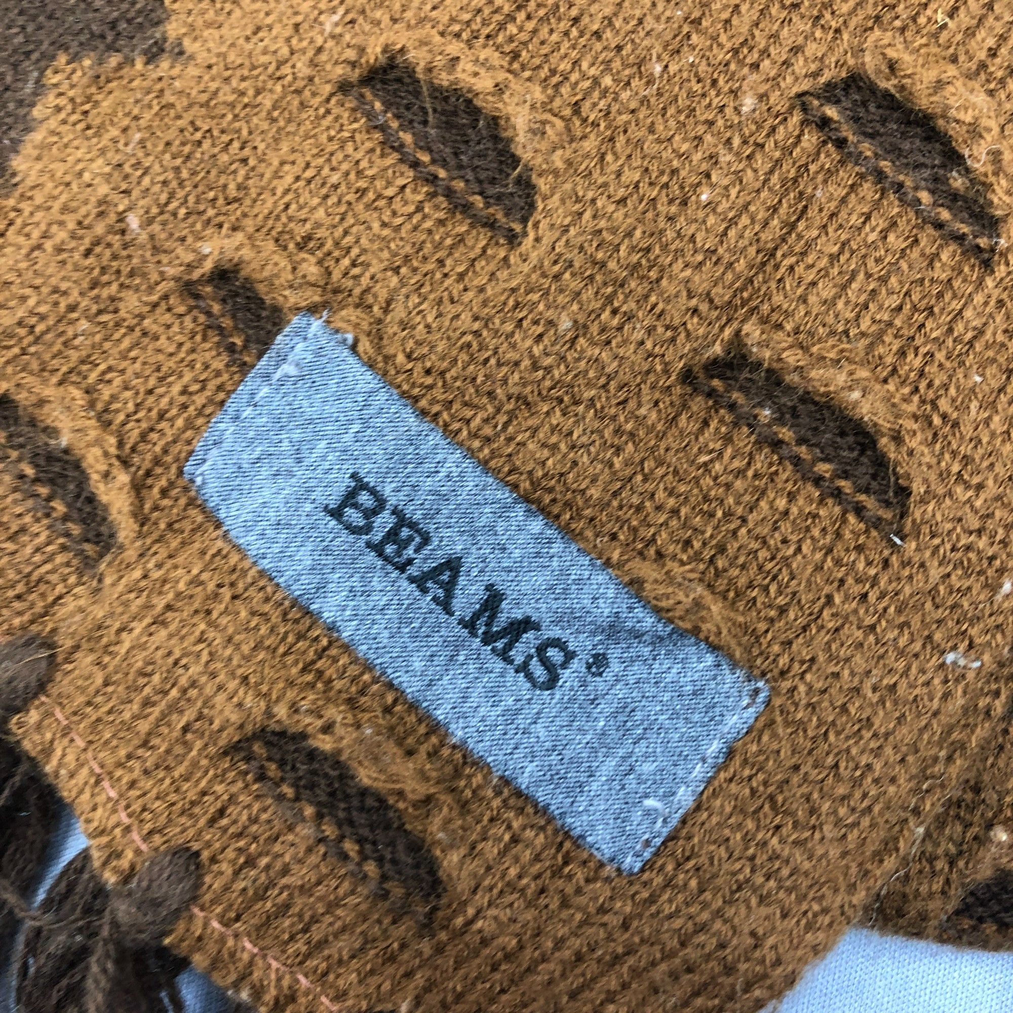 Japanese Brand Vintage Beams Scarf Muffler Wool Winter Knit Scarves Size ONE SIZE - 6 Thumbnail