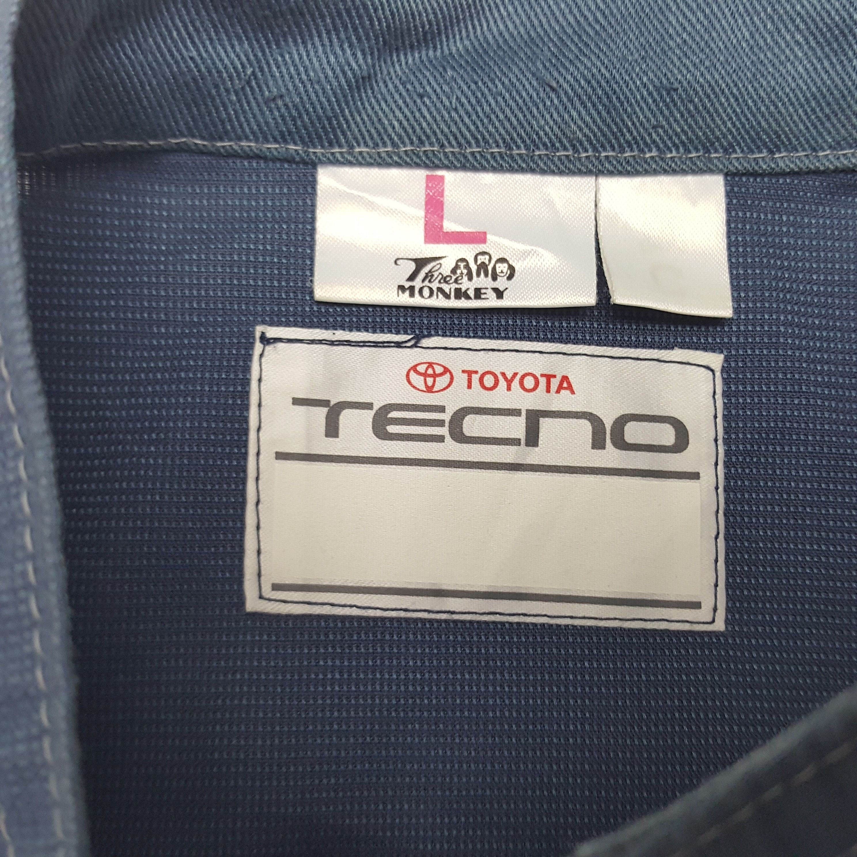 Japanese Brand × Vintage Vintage Toyota Tecno Japanese Racing Coverall Jacket Size US M / EU 48-50 / 2 - 9 Thumbnail