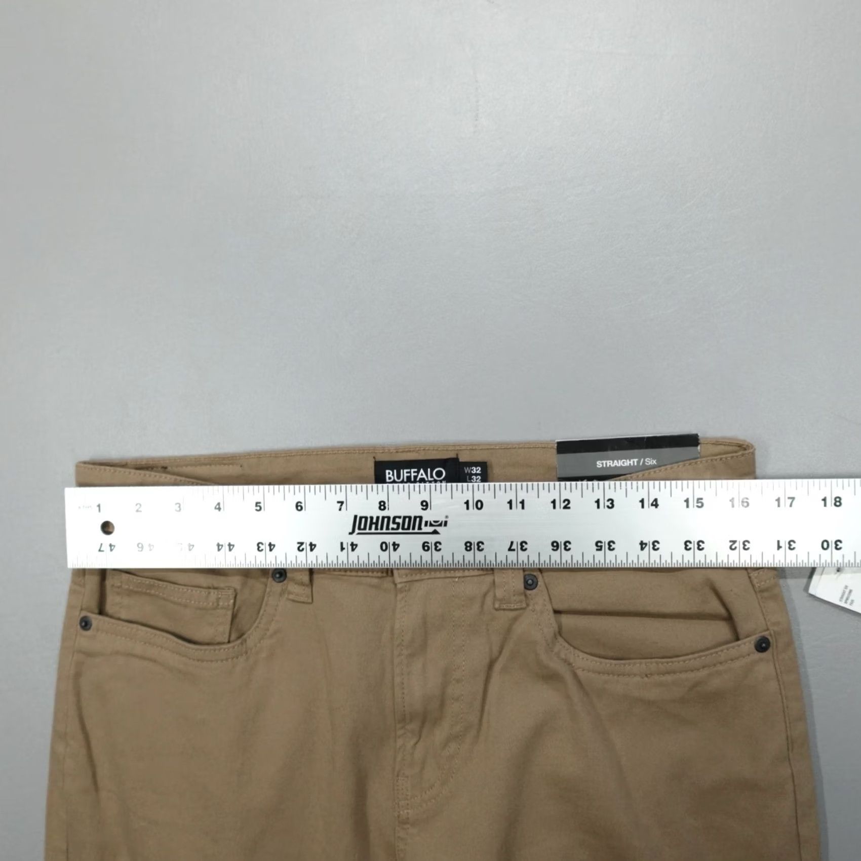 Buffalo David Bitton Buffalo David Bitton Jeans Beige Dark Straight Six Pants Men 32x32 Regular 5-Pocket Cotton Blend Denim Jeans Mens Size US 32 / EU 48 - 5 Thumbnail