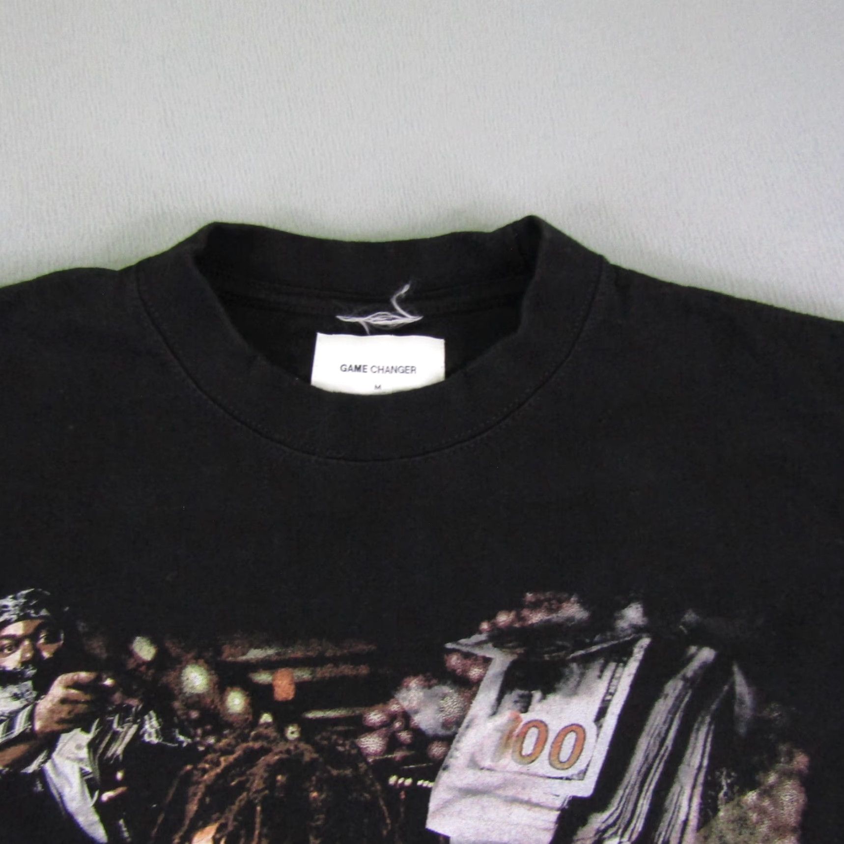 Vintage Game Changer Shirt Mens Medium Black Lucki Rapper Hip Hop Rap Tee Money Cars Size US M / EU 48-50 / 2 - 3 Thumbnail
