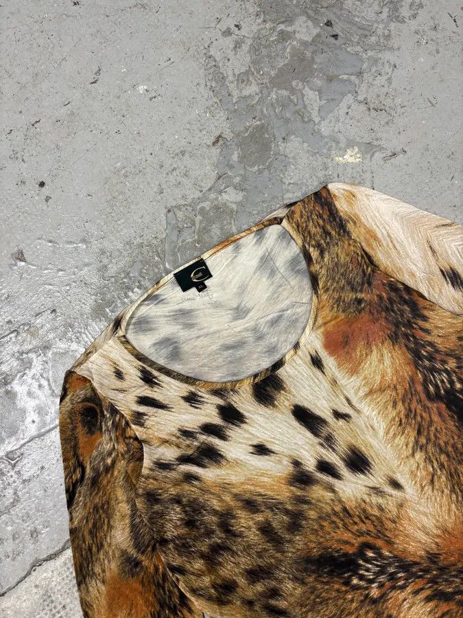 Just Cavalli × Vintage 2000s Cavalli Fur Effect Savage Top Size M / US 6-8 / IT 42-44 - 3 Thumbnail