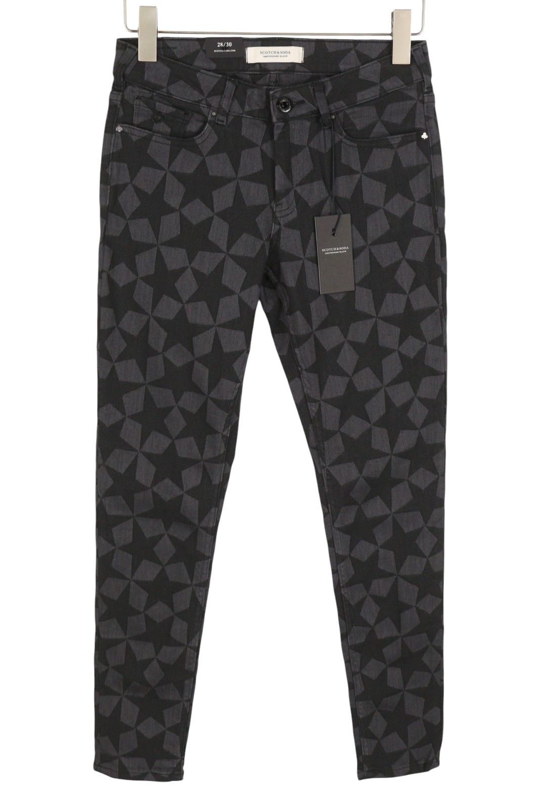 Scotch & Soda LA BOHEMIENNE W28/L30 Black Stars Mid Rise 91016 Size 28" / US 6 / IT 42 - 2 Thumbnail
