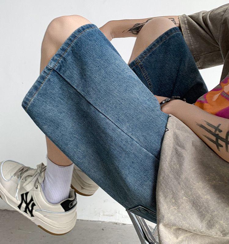 Japanese Brand × Jean Loose straight casual denim shorts Size US 30 / EU 46 - 4 Thumbnail